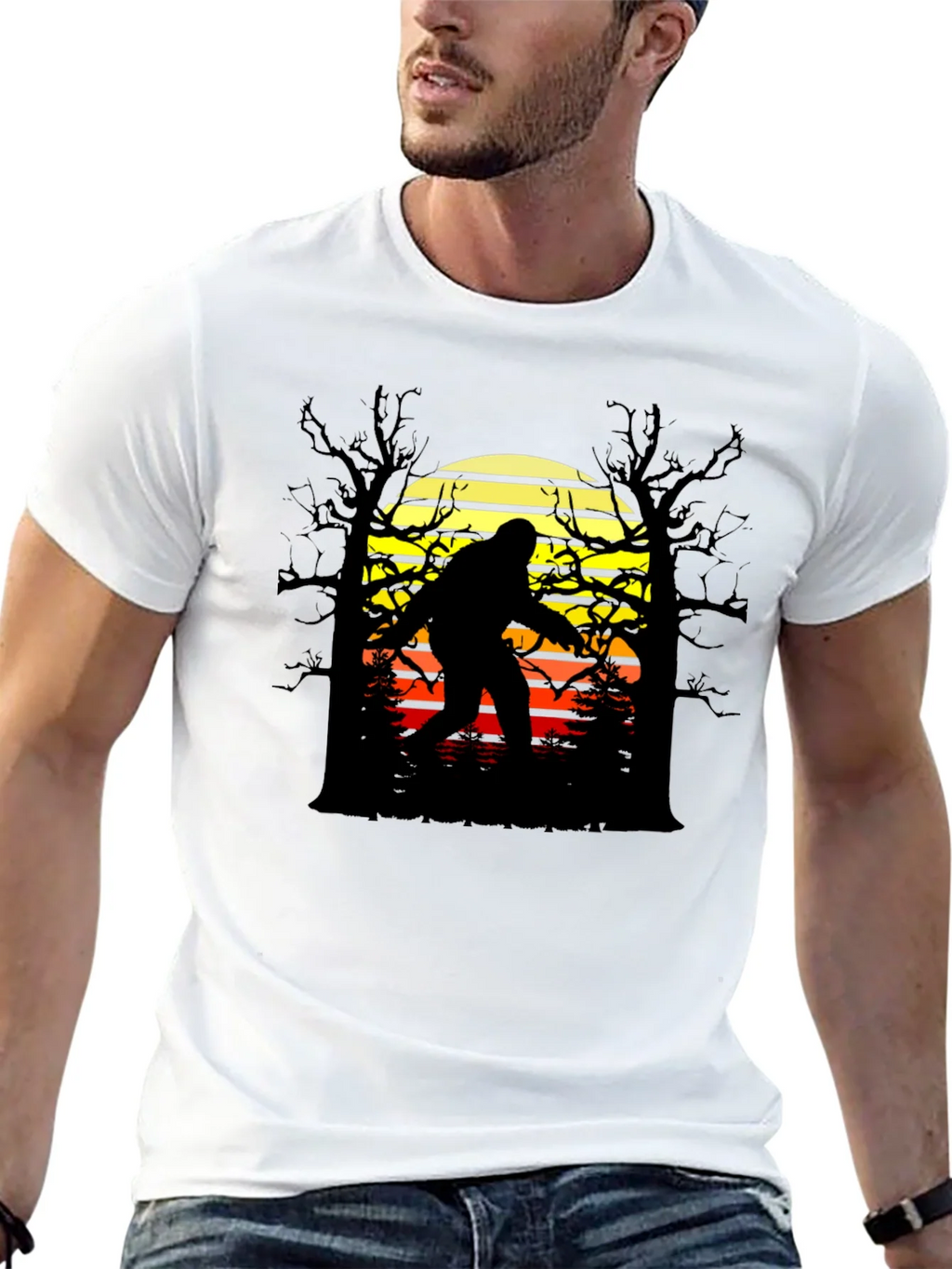 Bigfoot Sunset Graphic Tee - Black product image 10