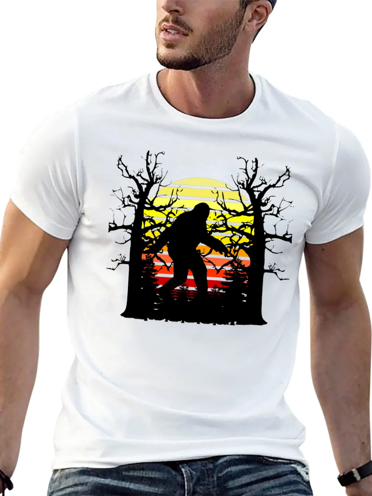 Bigfoot Sunset Graphic Tee - Black product image 10