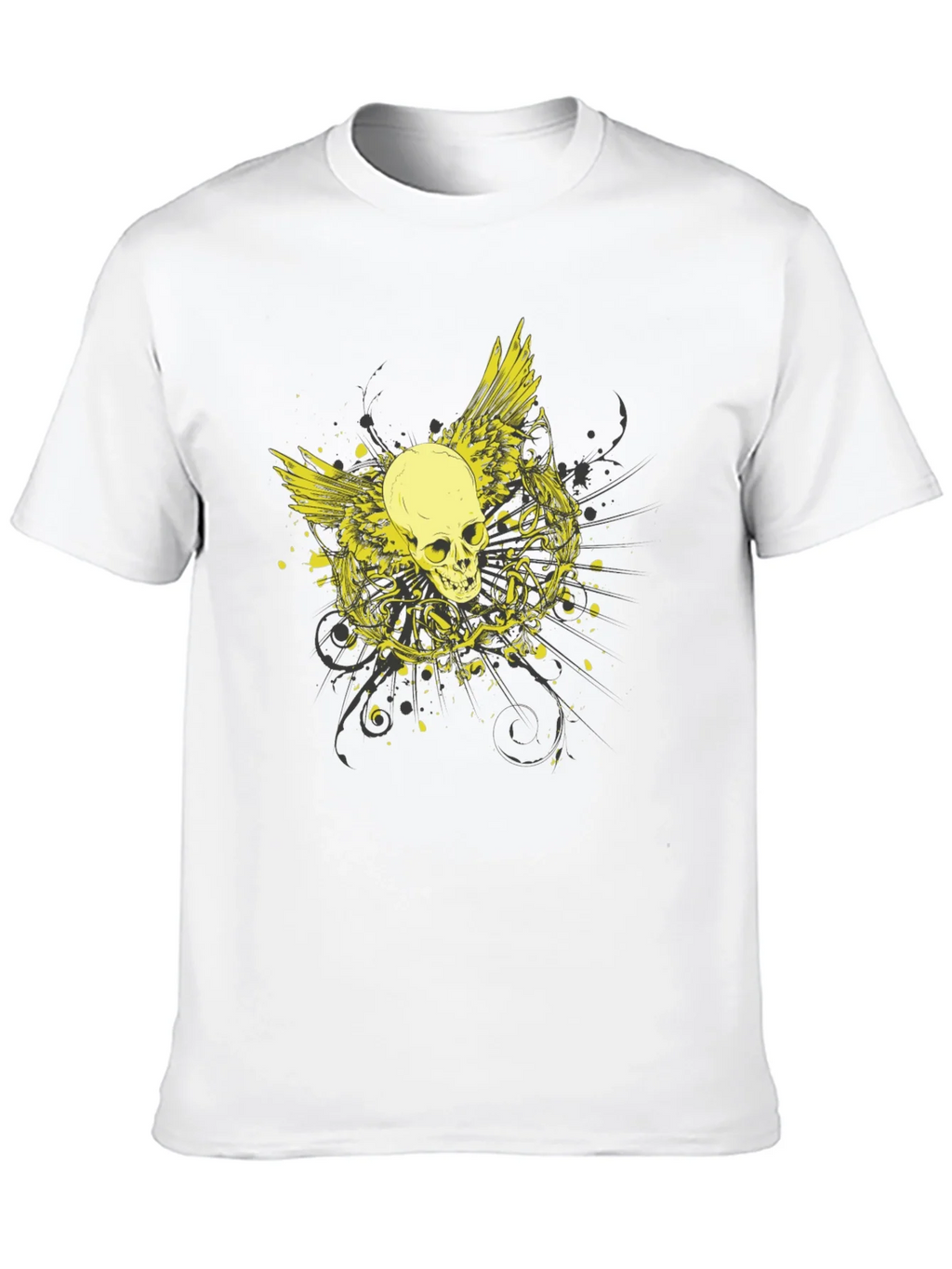 Skull Wings Graphic Black Tee product image 9