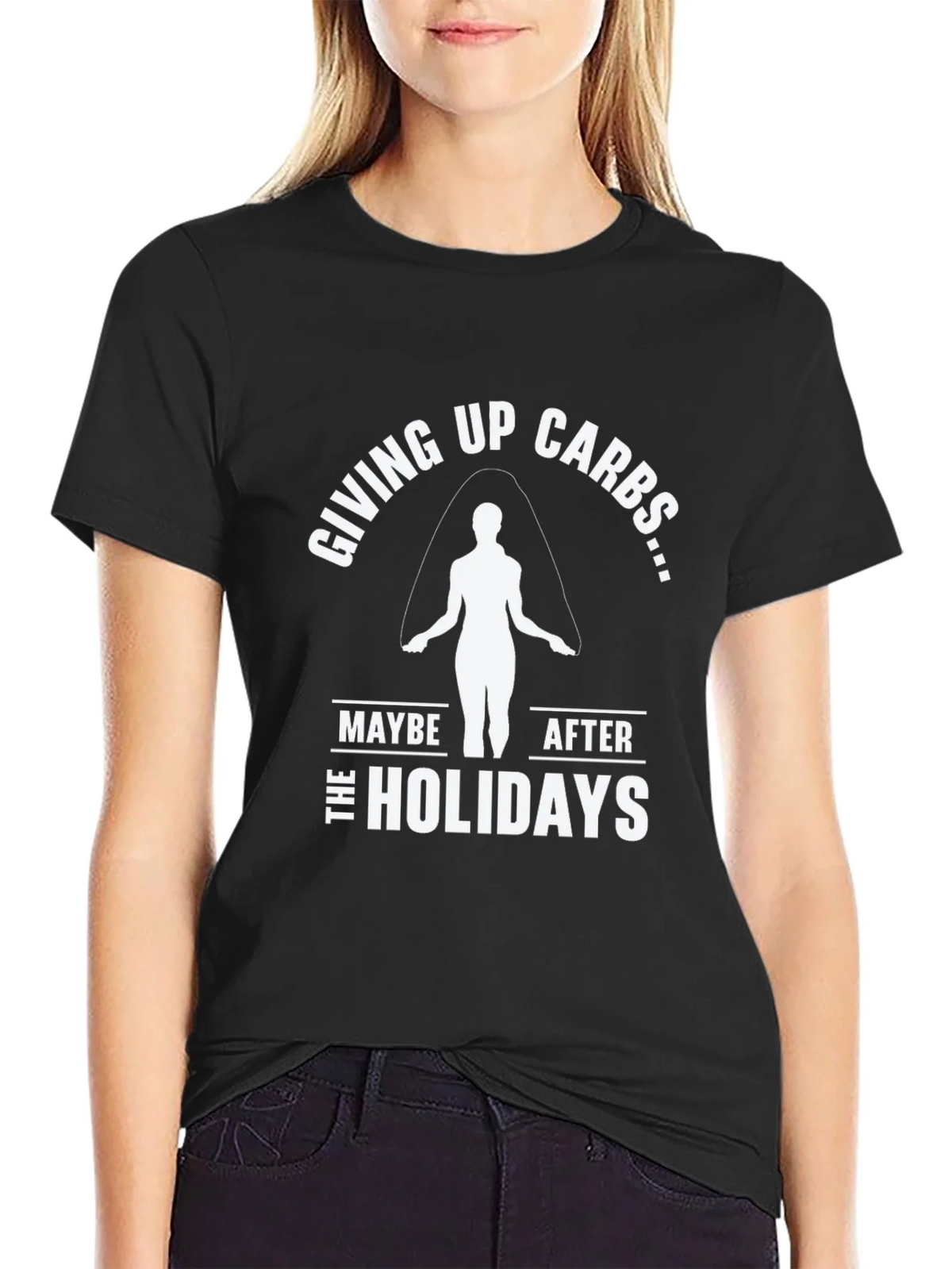 Funny Giving Up Carbs After the Holidays T-Shirt product image 2