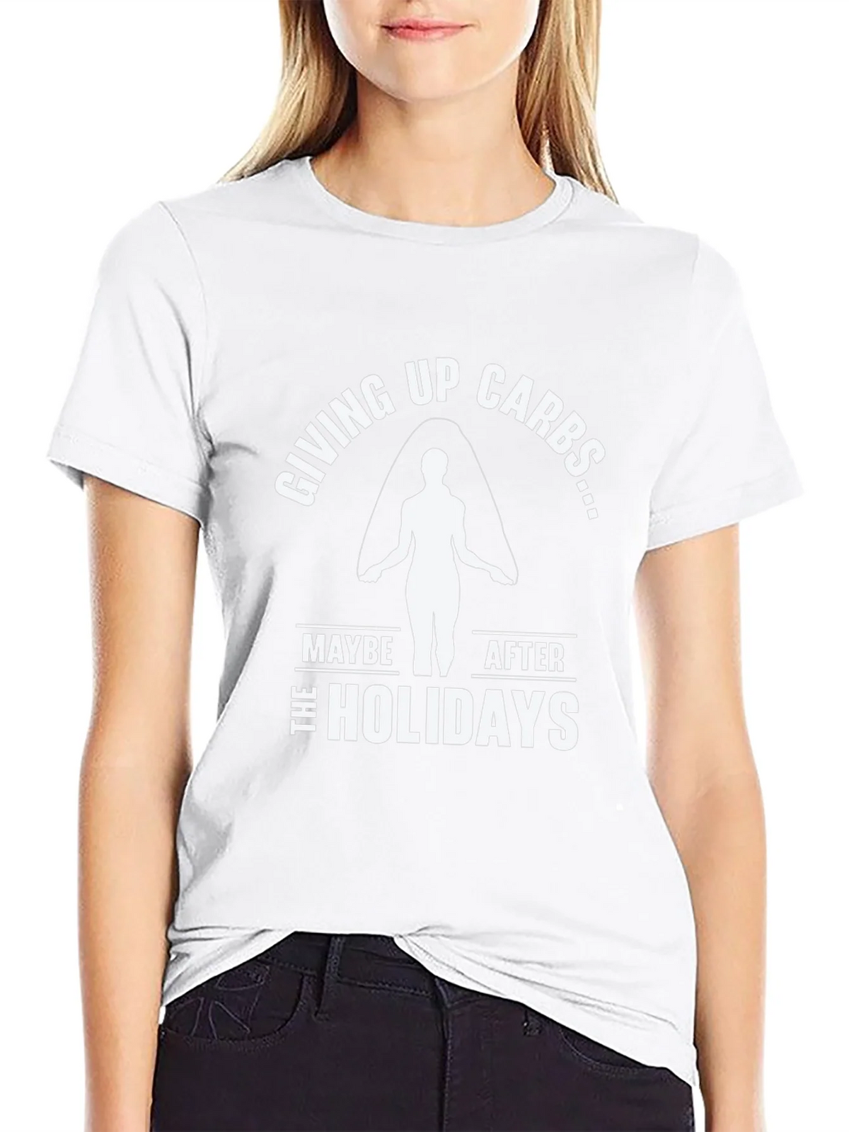 Funny Giving Up Carbs After the Holidays T-Shirt product image 8