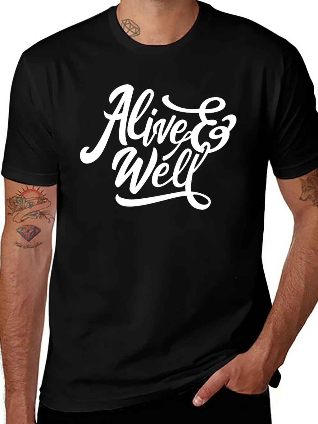 Alive & Well Graphic T-Shirt - Black product image 1