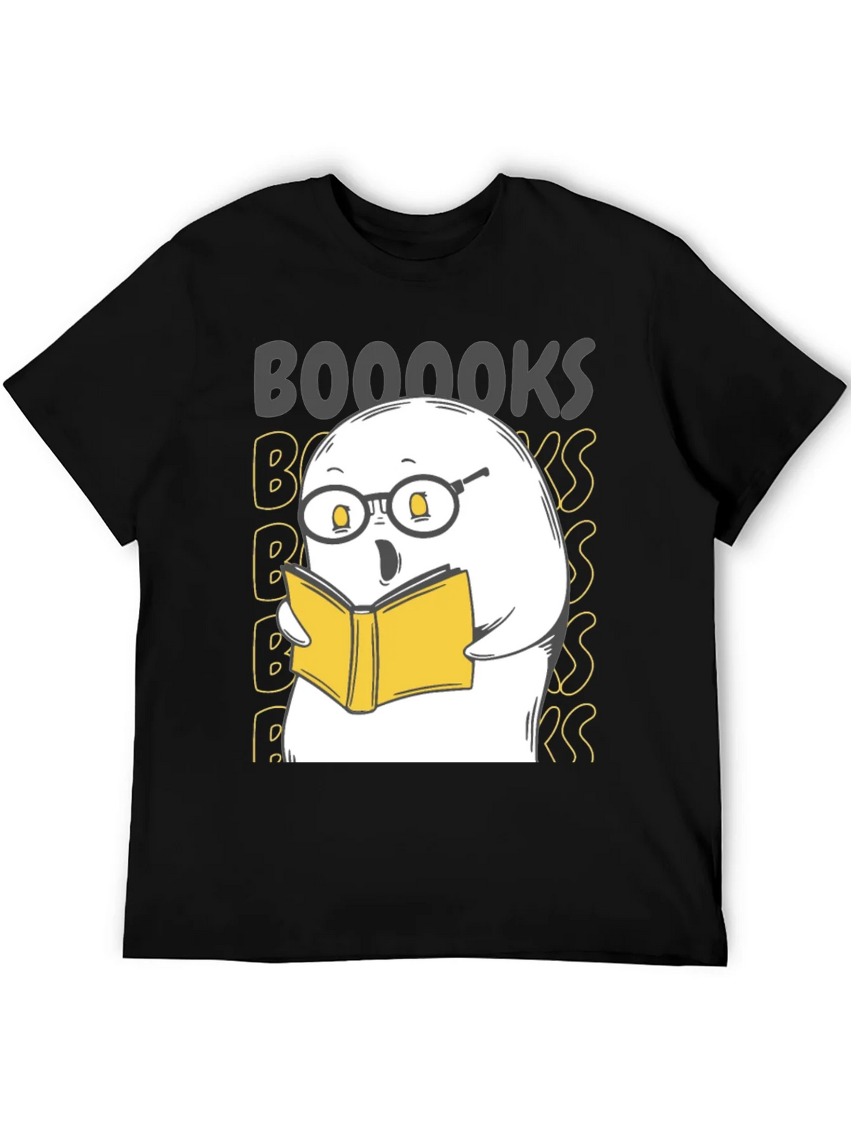 Booooks Ghost Reading T-Shirt - Halloween Tee product image 4
