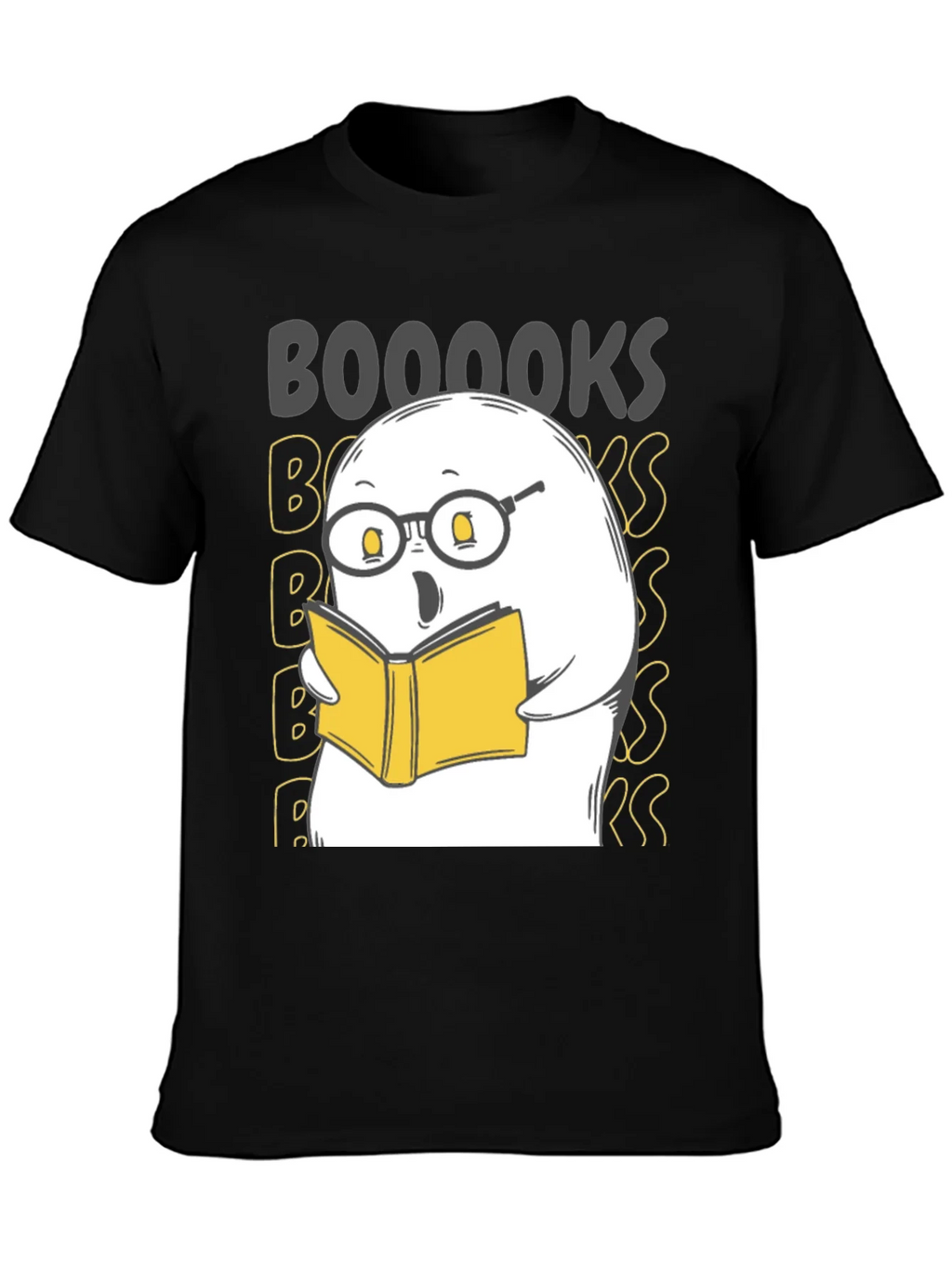 Booooks Ghost Reading T-Shirt - Halloween Tee product image 2