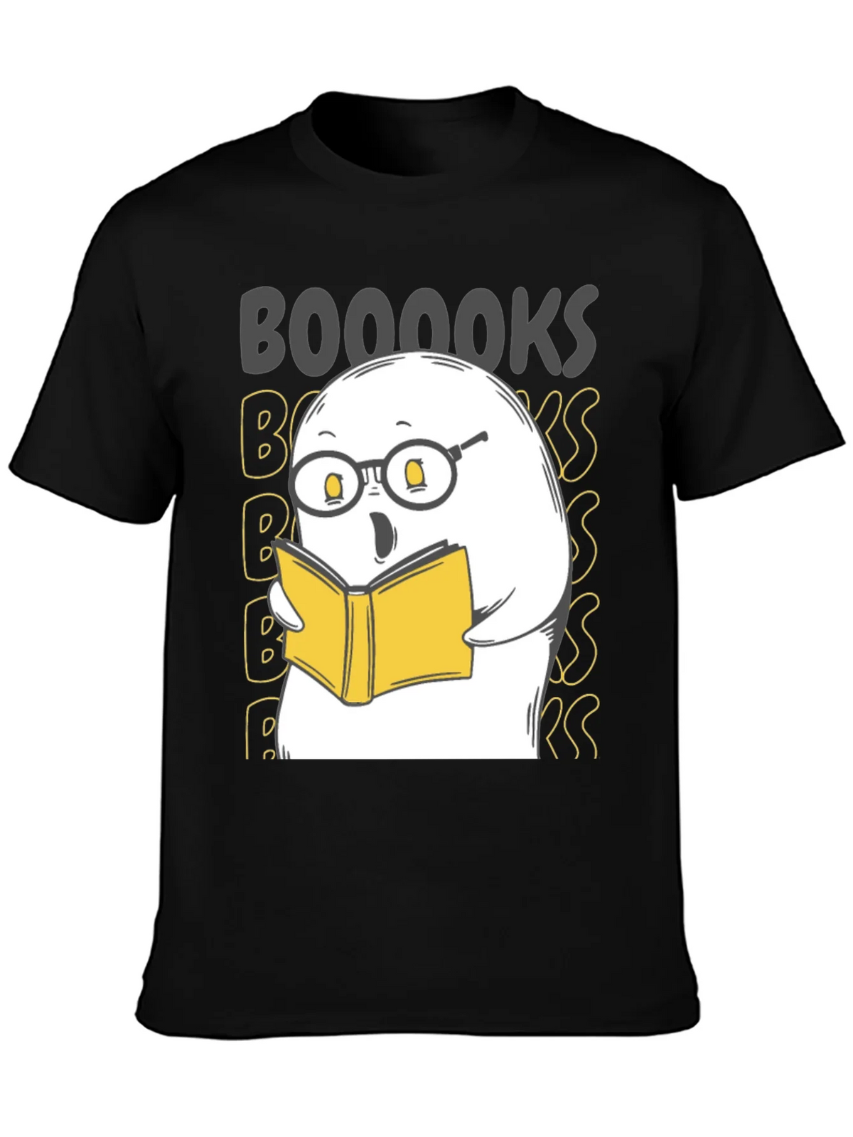 Booooks Ghost Reading T-Shirt - Halloween Tee product image 2
