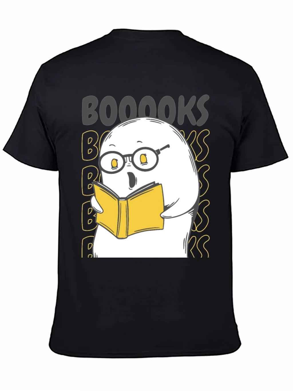 Booooks Ghost Reading T-Shirt - Halloween Tee product image 3