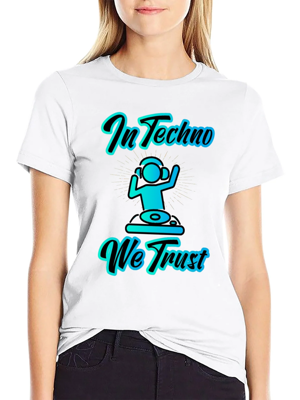 In Techno We Trust Graphic T-Shirt product image 8