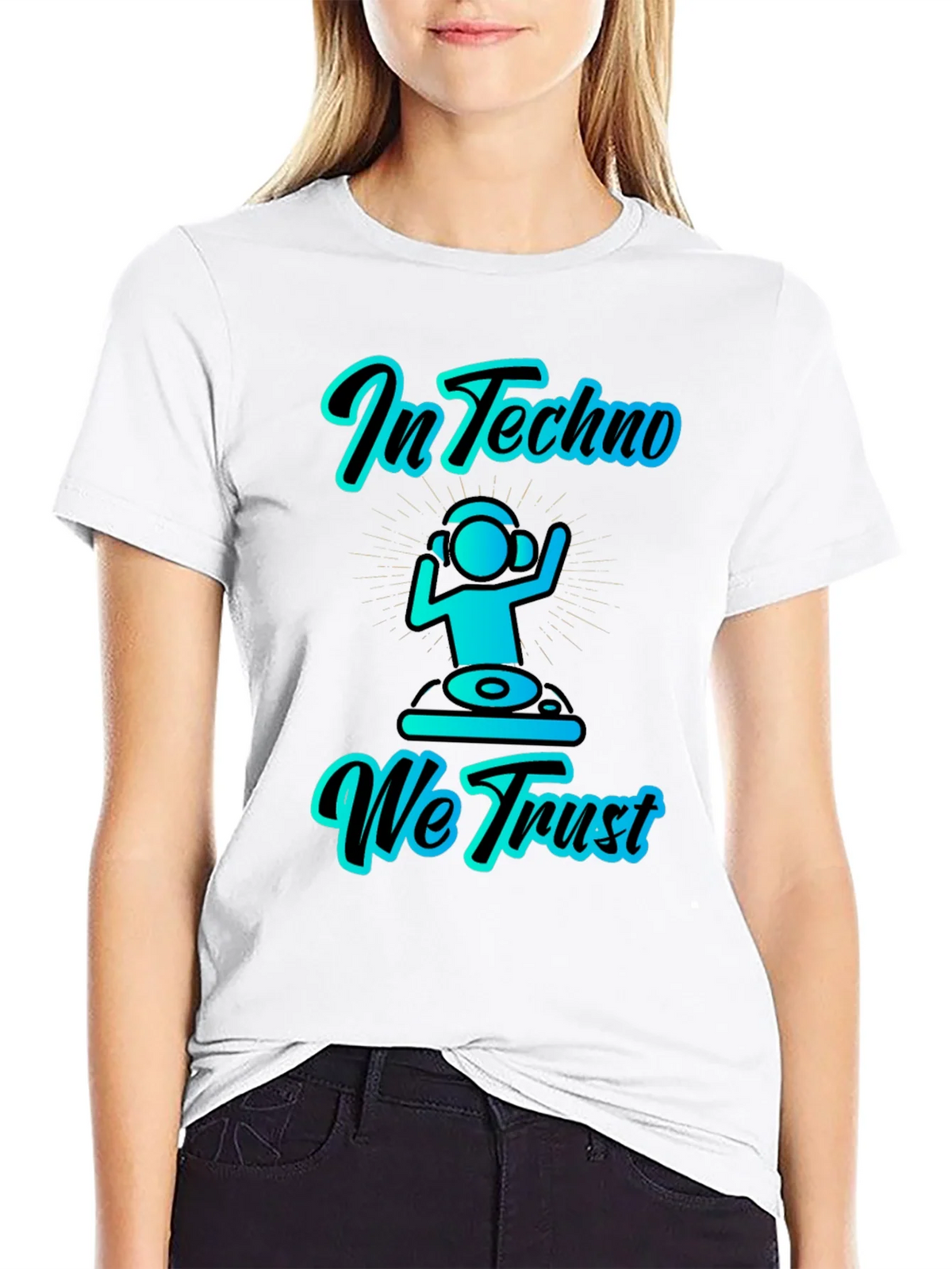In Techno We Trust Graphic T-Shirt product image 8