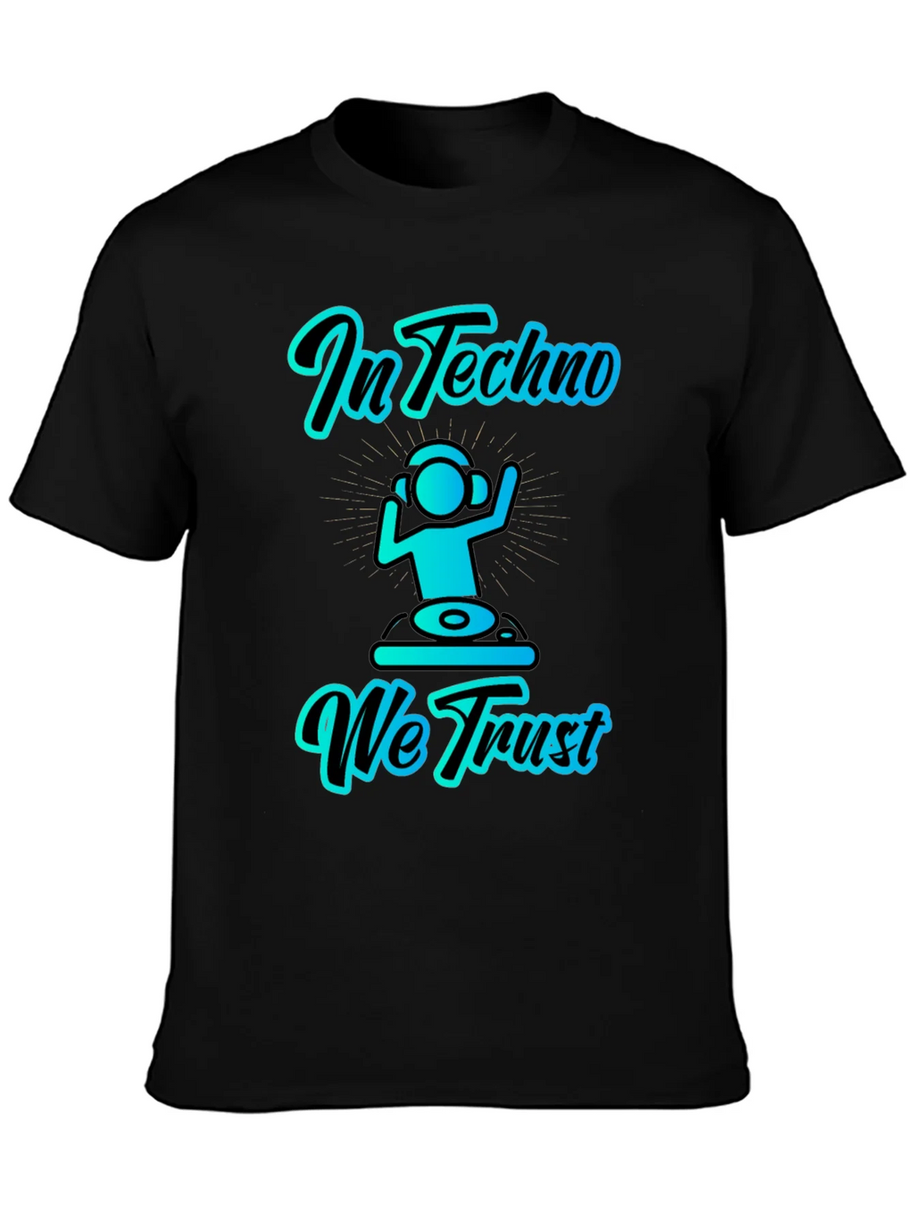 In Techno We Trust Graphic T-Shirt product image 3