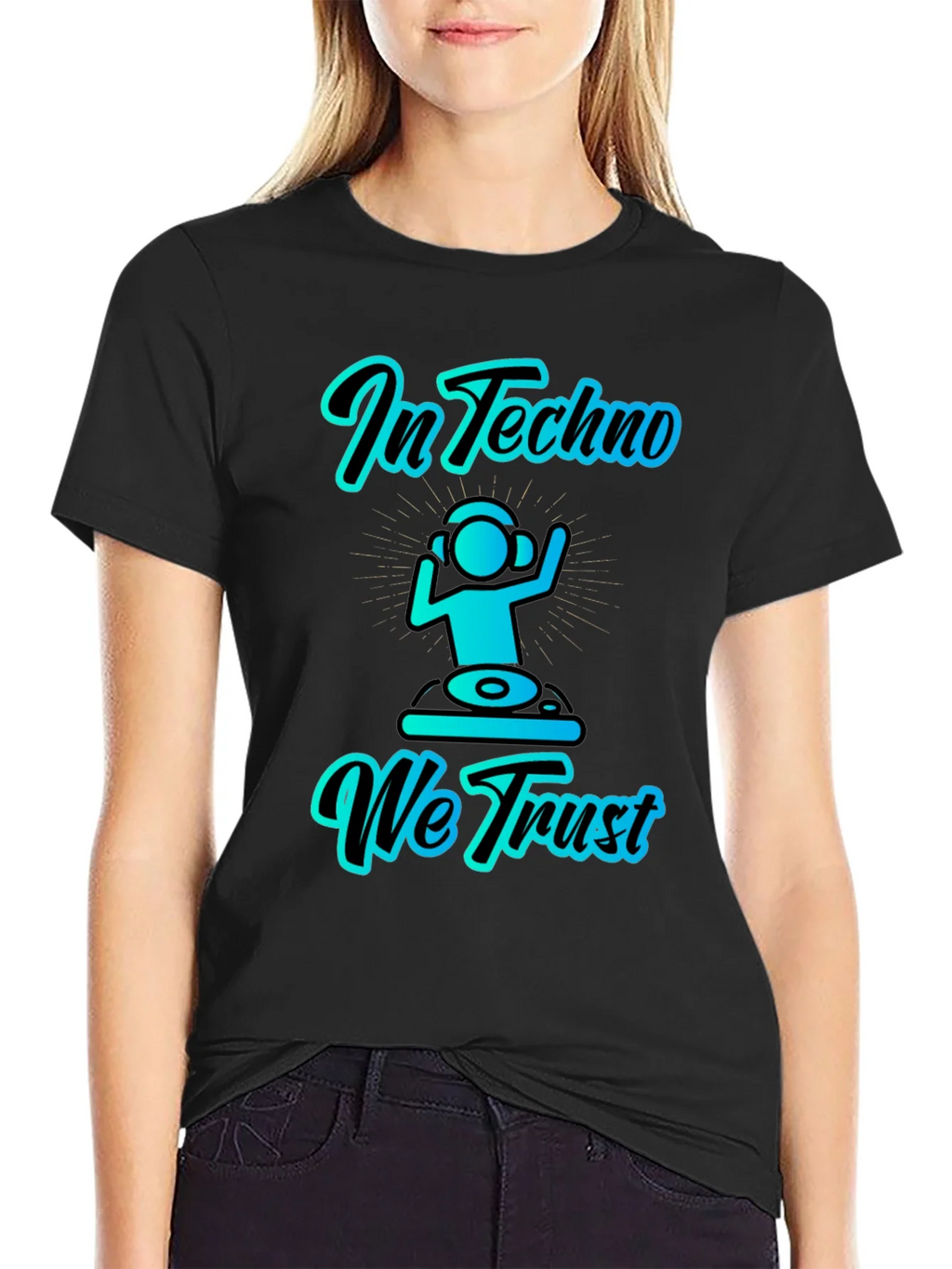In Techno We Trust Graphic T-Shirt product image 2