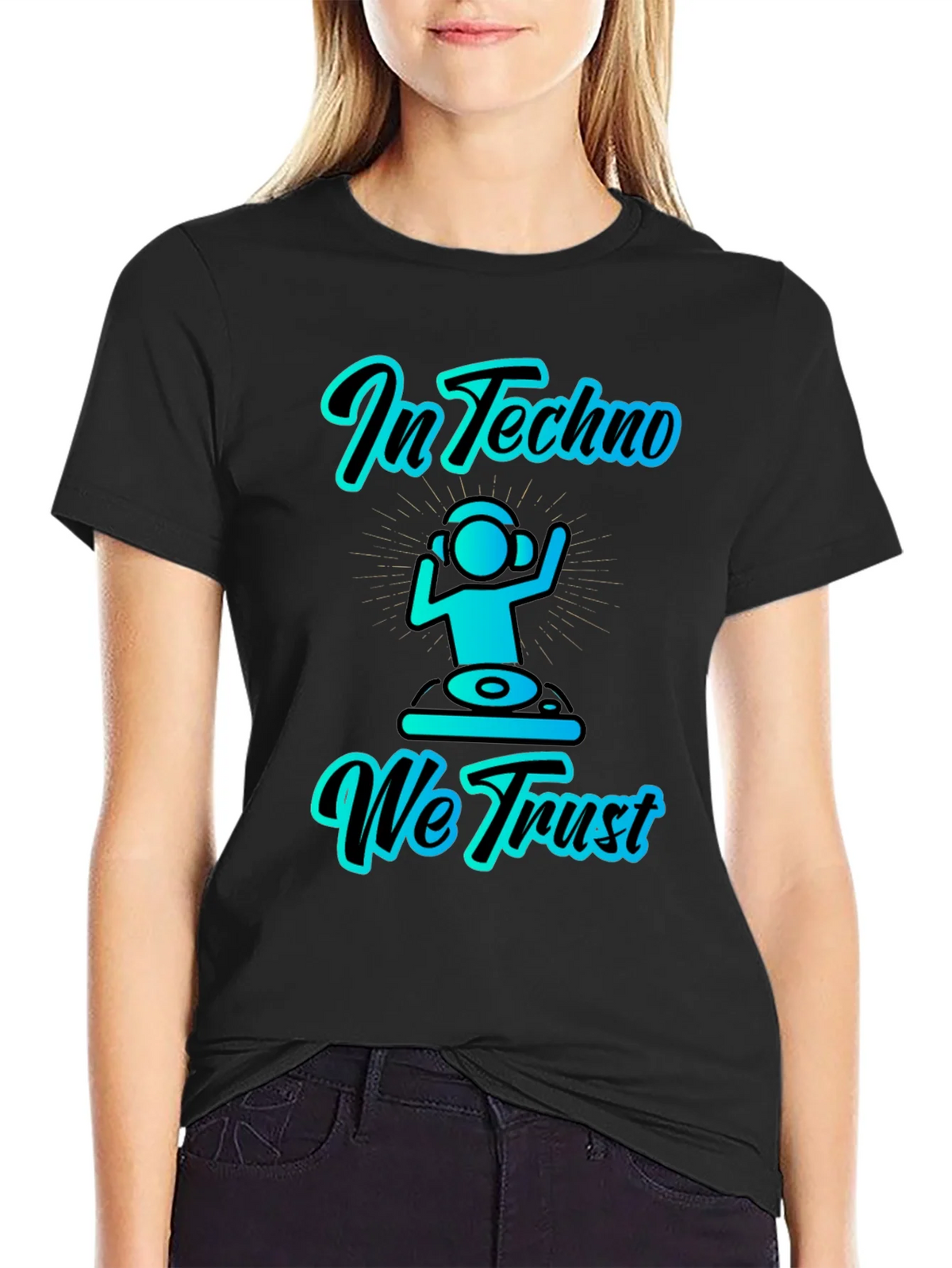 In Techno We Trust Graphic T-Shirt product image 2