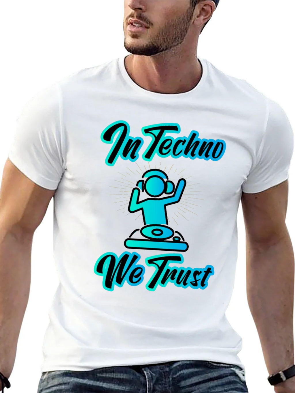 In Techno We Trust Graphic T-Shirt product image 12
