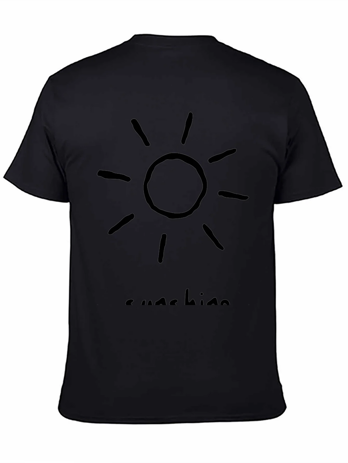 Sunshine Graphic T-Shirt - Black Casual Wear product image 4