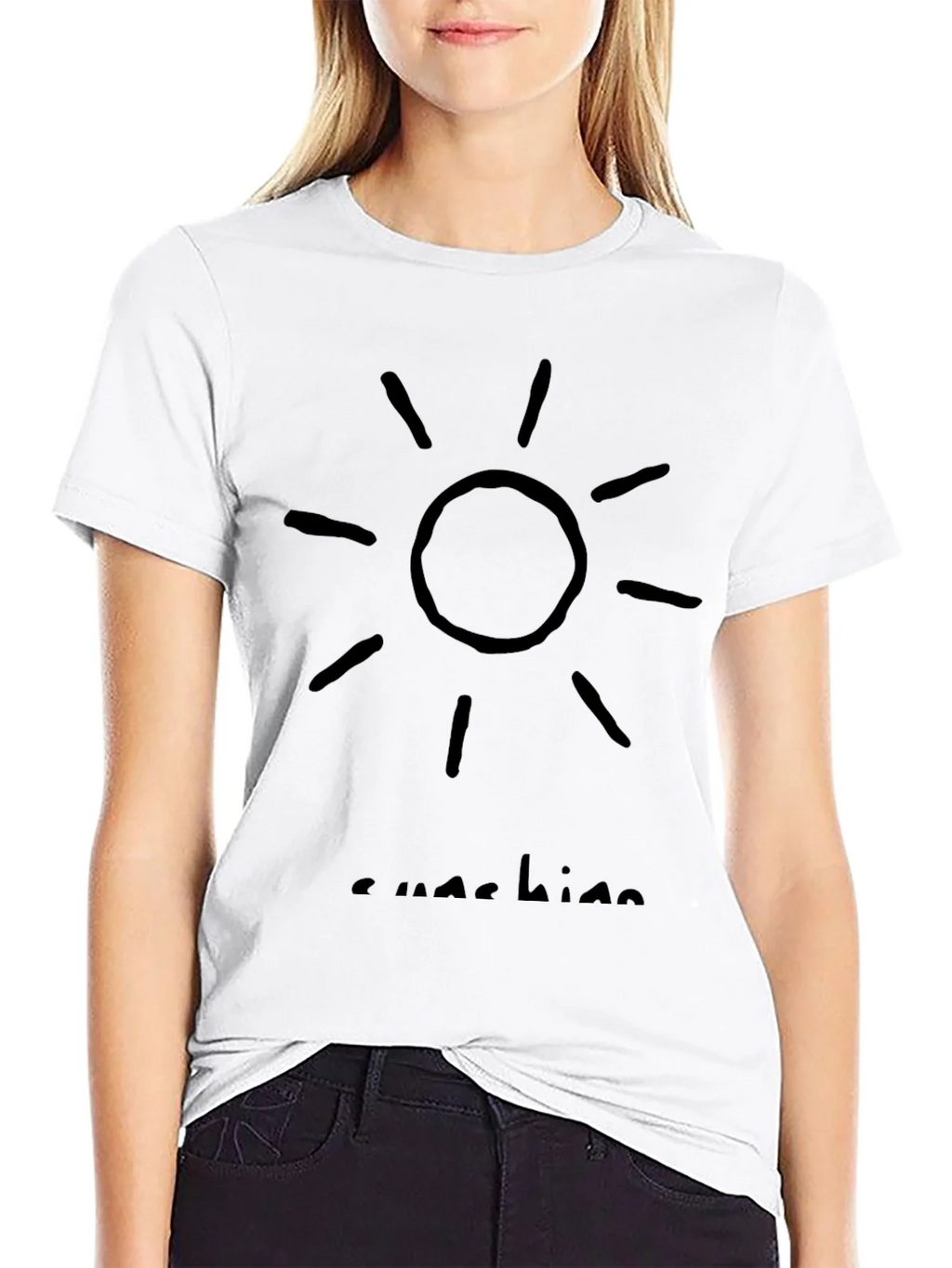 Sunshine Graphic T-Shirt - Black Casual Wear product image 8