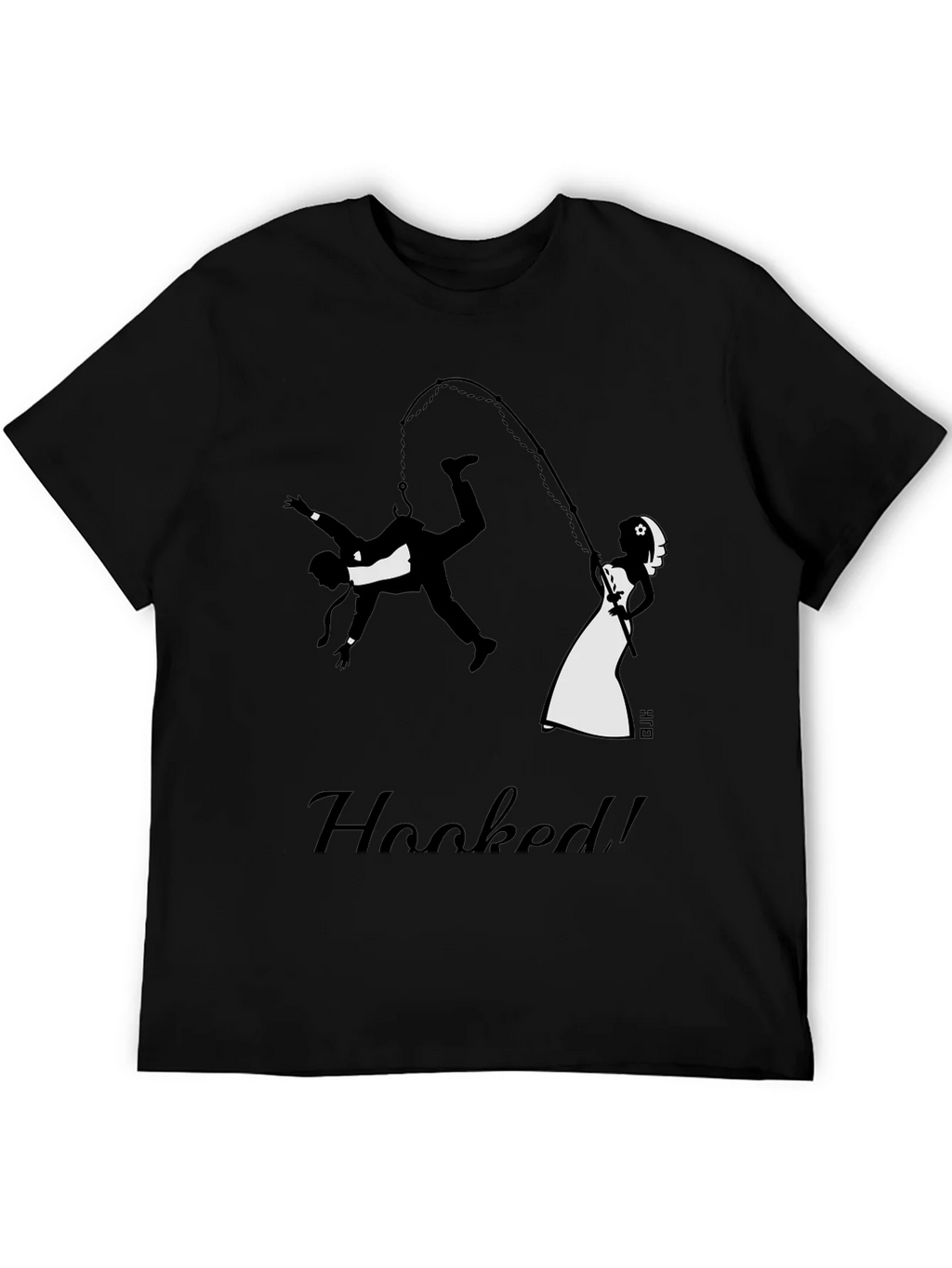 Hooked Groom Graphic Tee - Funny Wedding T-Shirt product image 5