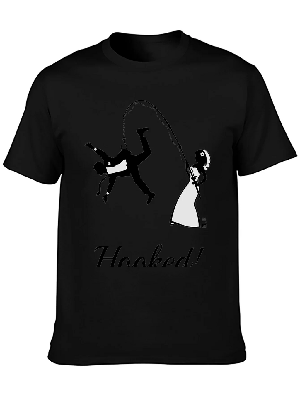 Hooked Groom Graphic Tee - Funny Wedding T-Shirt product image 3