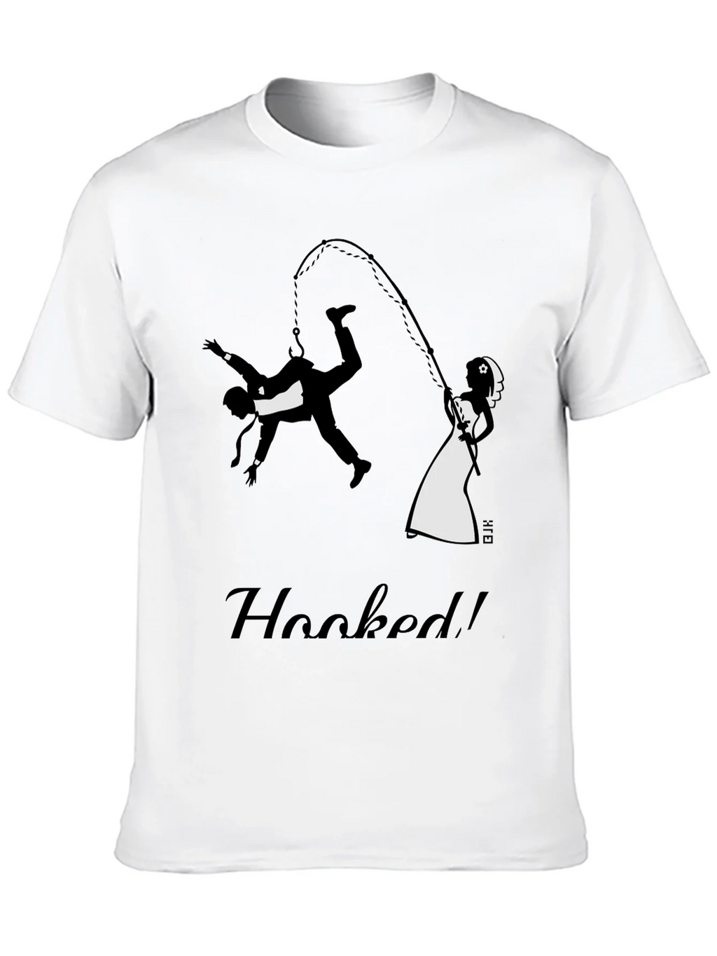 Hooked Groom Graphic Tee - Funny Wedding T-Shirt product image 9