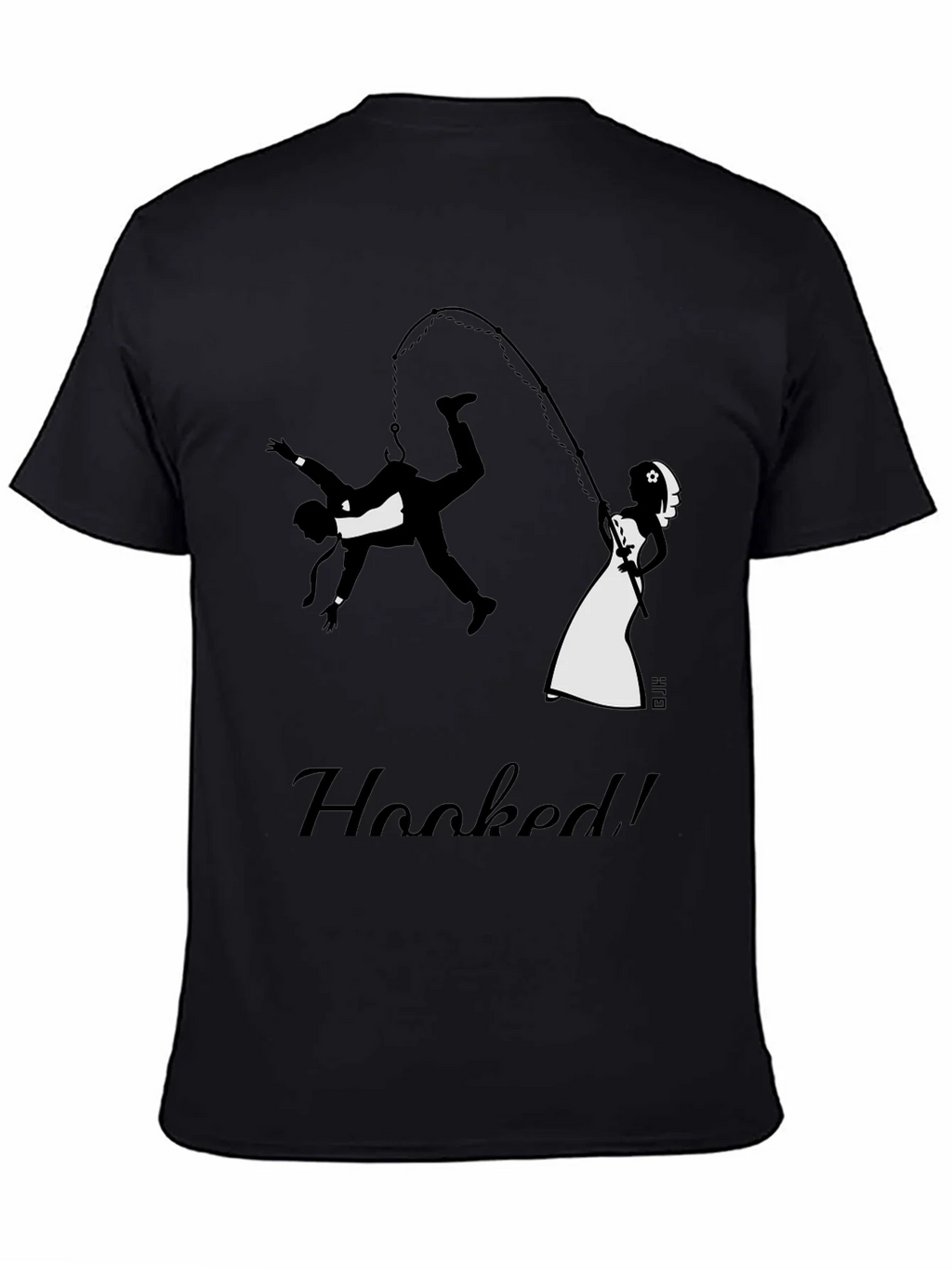 Hooked Groom Graphic Tee - Funny Wedding T-Shirt product image 4