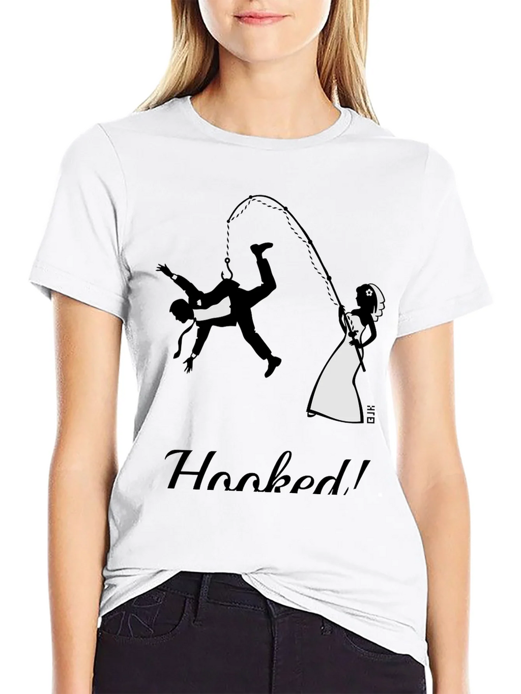 Hooked Groom Graphic Tee - Funny Wedding T-Shirt product image 8
