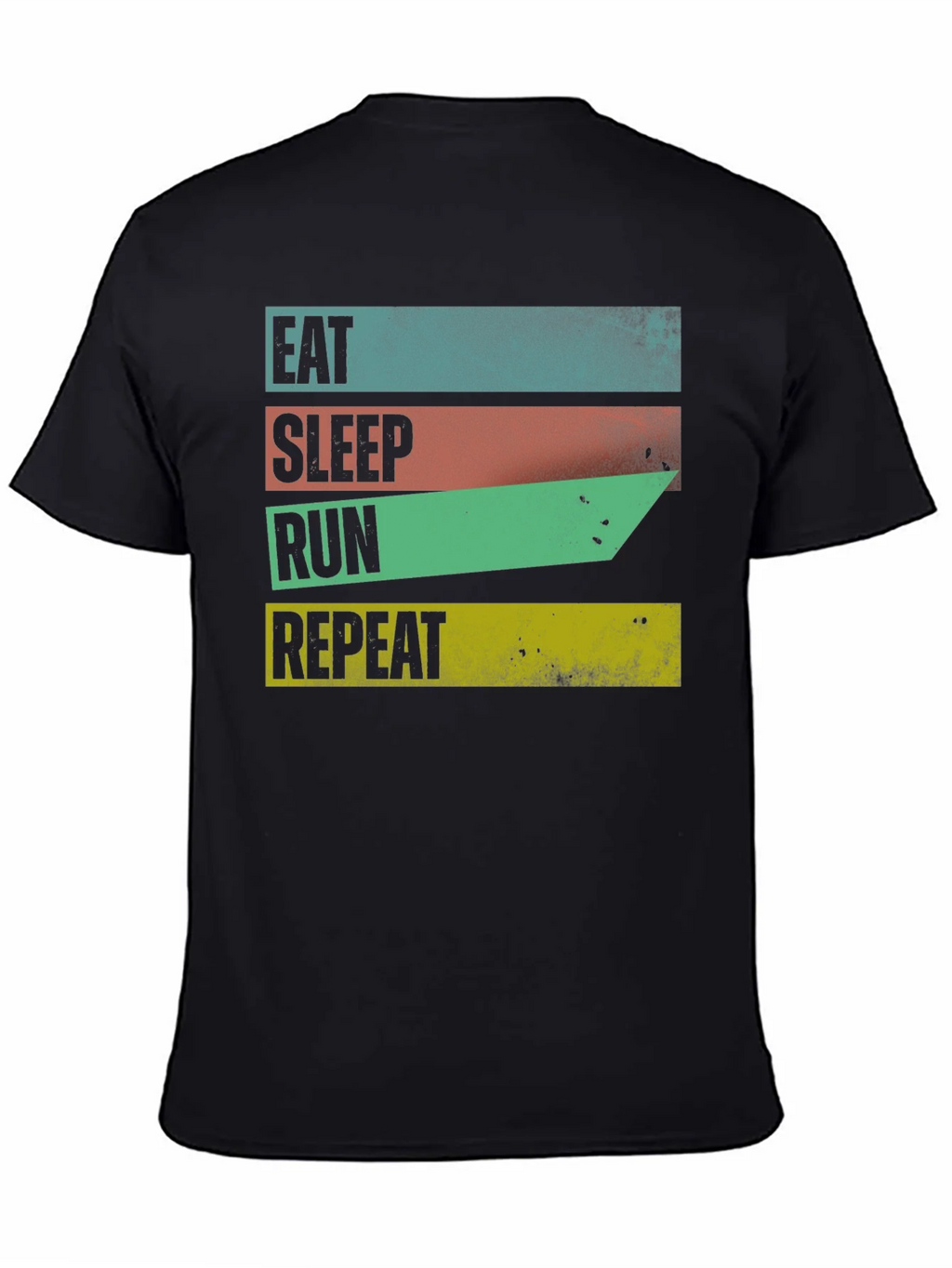 Eat Sleep Run Repeat Graphic Tee - Mens Black T-Shirt product image 4