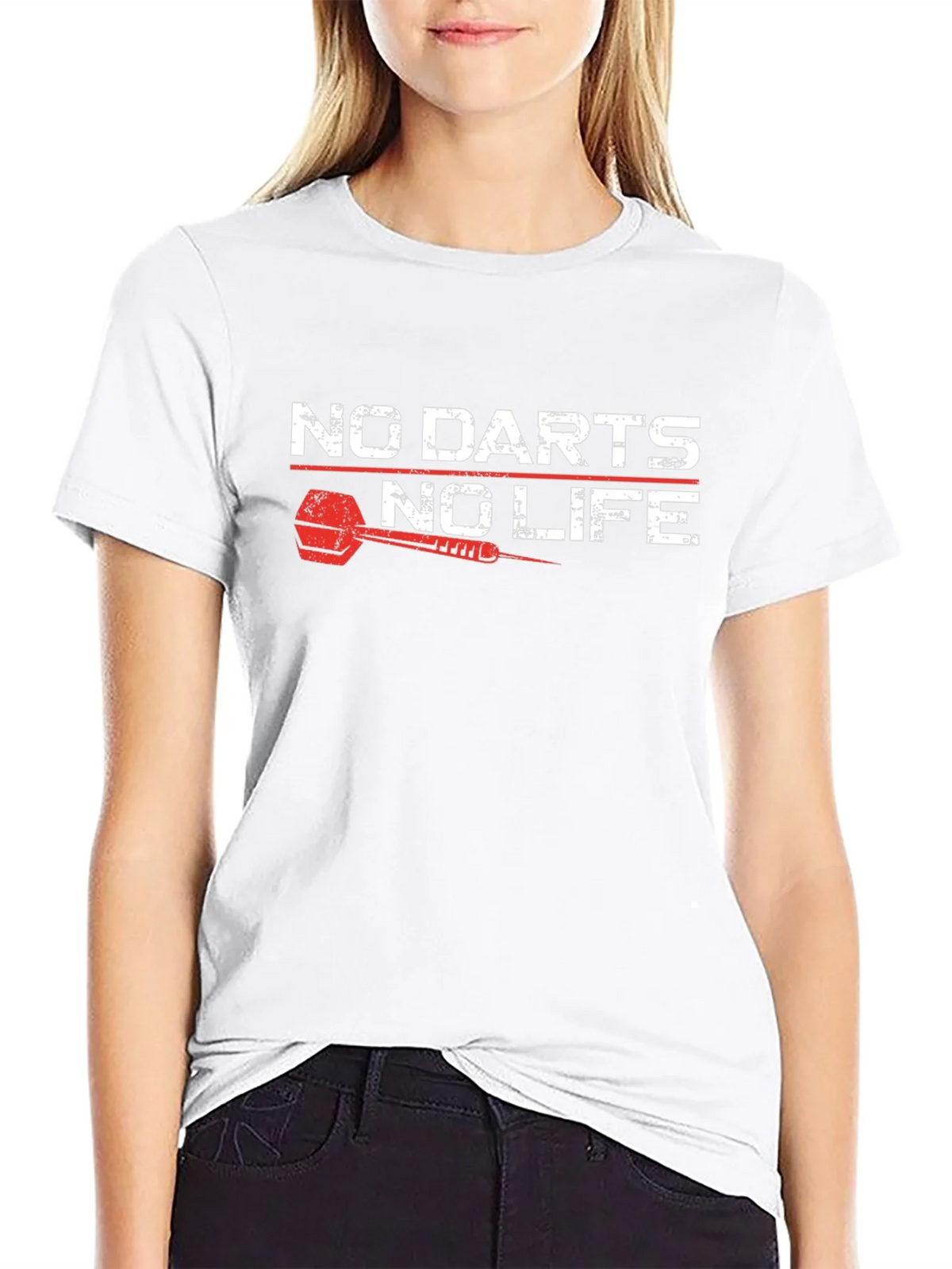 No Darts No Life Black T-Shirt product image 5
