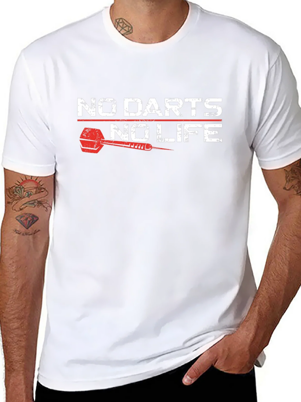 No Darts No Life Black T-Shirt product image 4