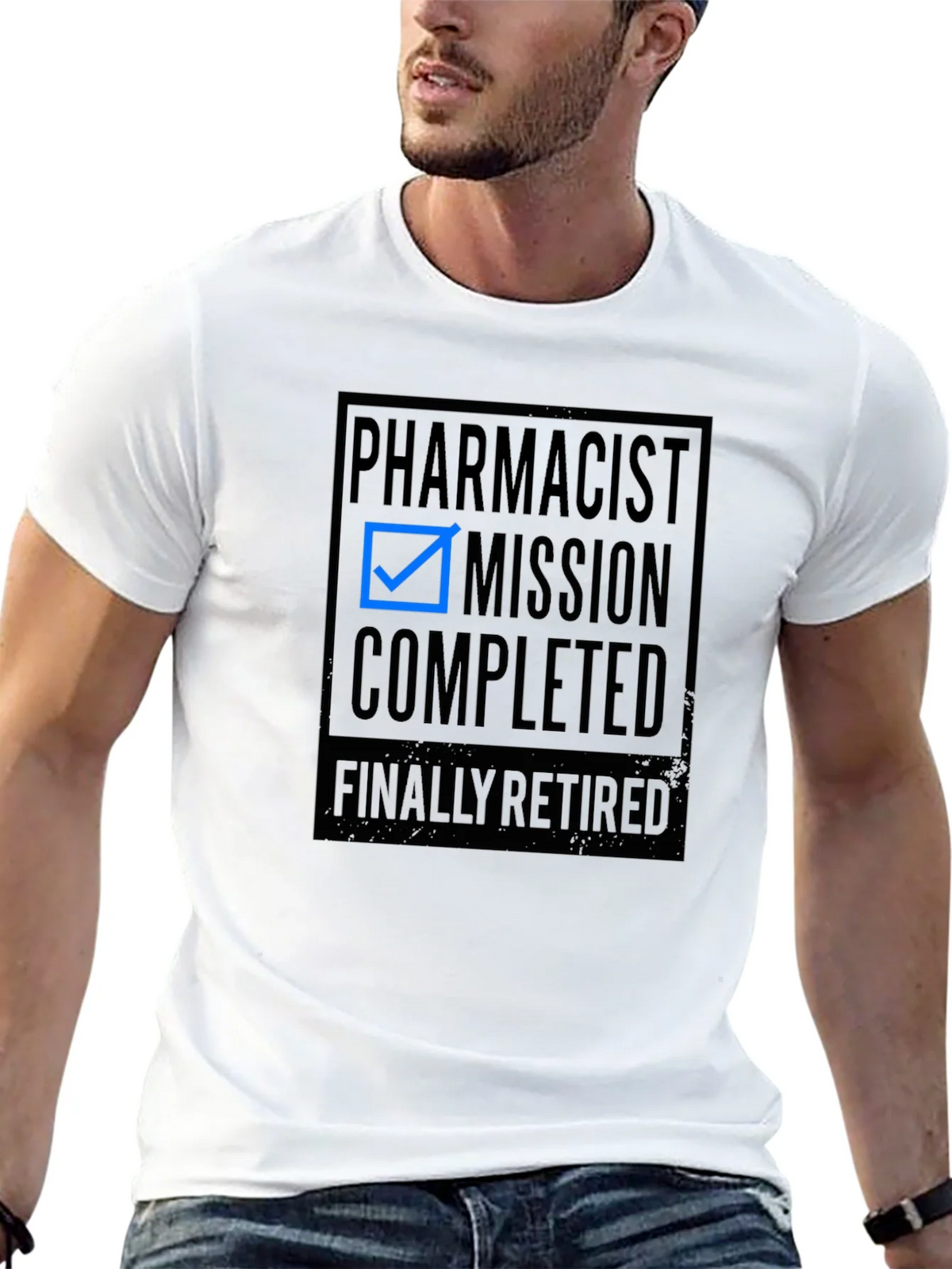 Pharmacist Mission Completed Retired Black T-Shirt product image 12