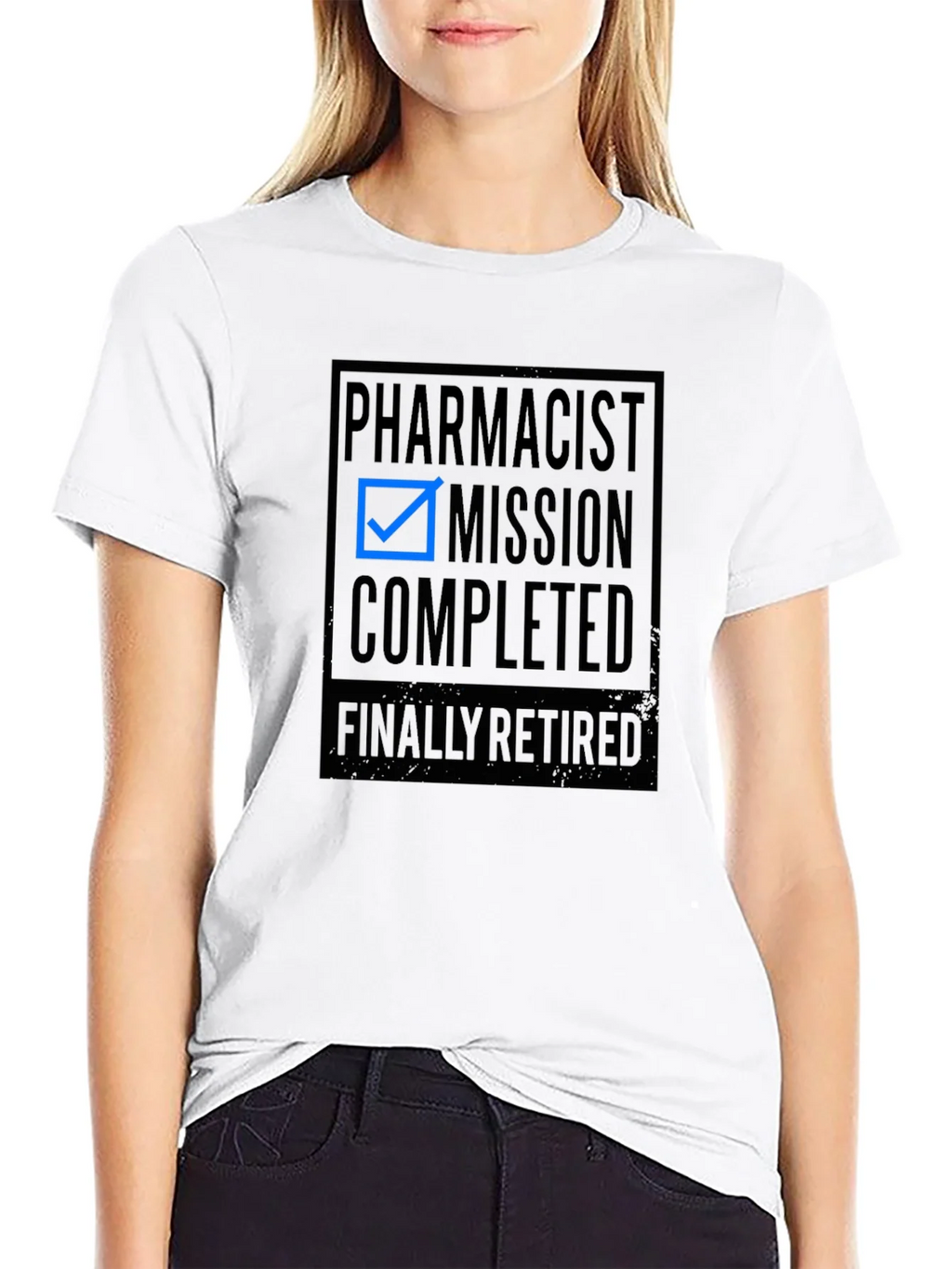 Pharmacist Mission Completed Retired Black T-Shirt product image 8