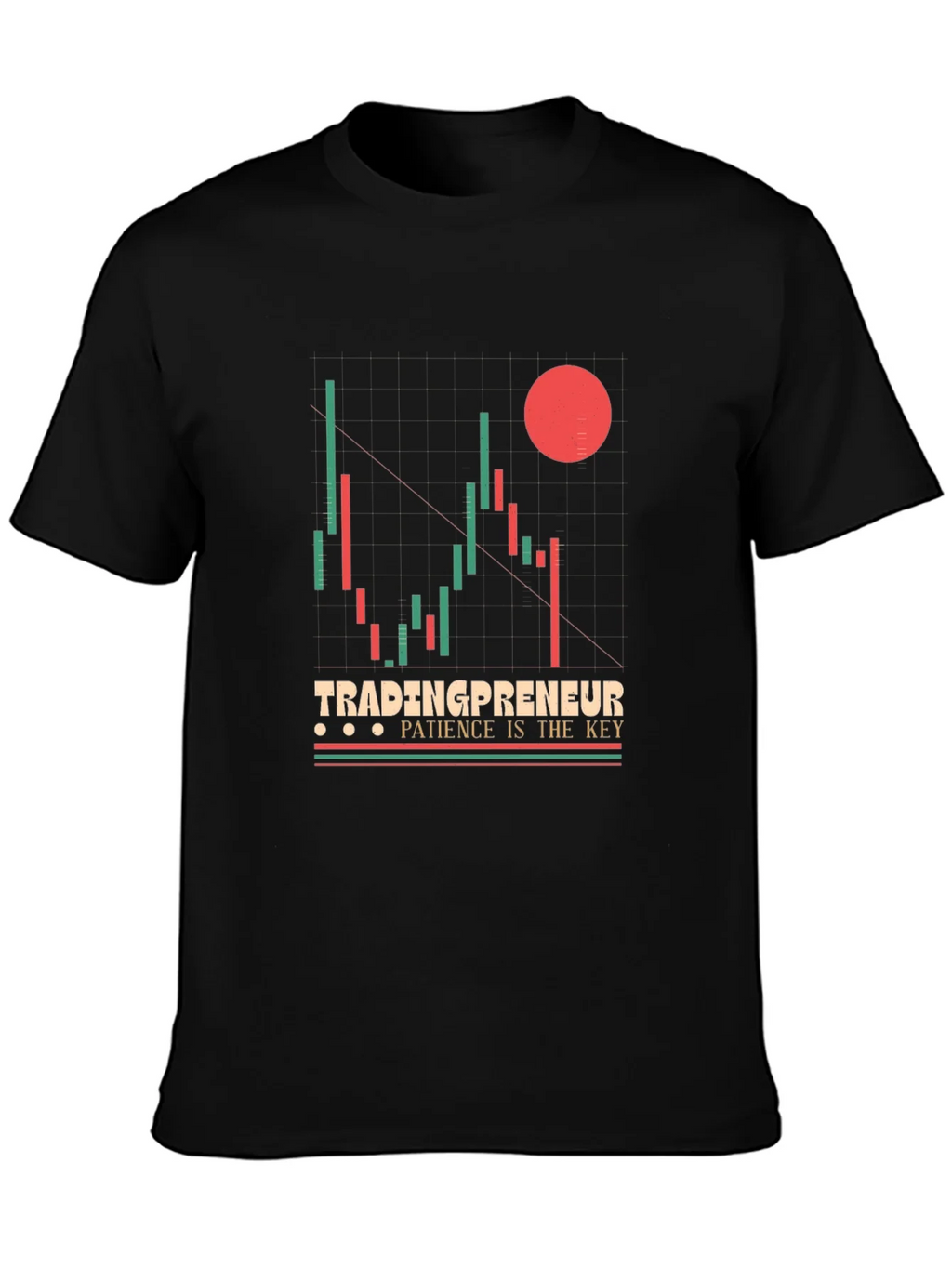 Tradingpreneur Patience is Key Graphic Tee product image 3