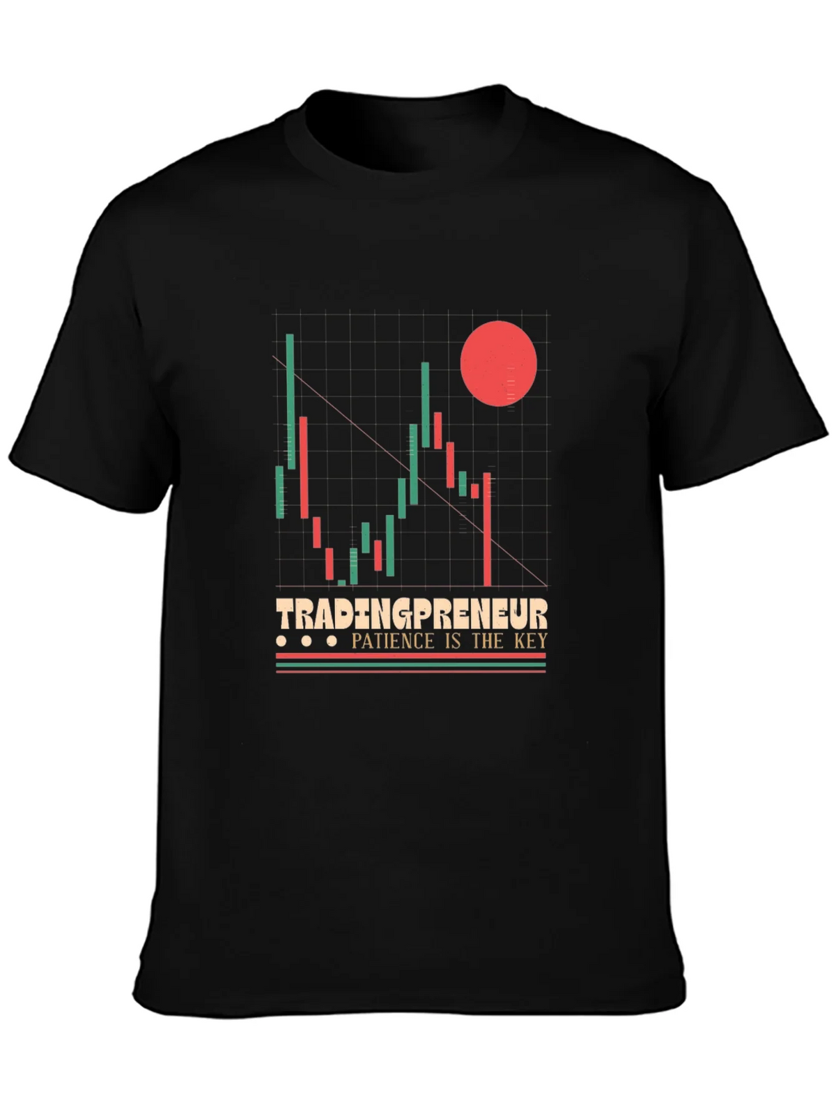 Tradingpreneur Patience is Key Graphic Tee product image 3