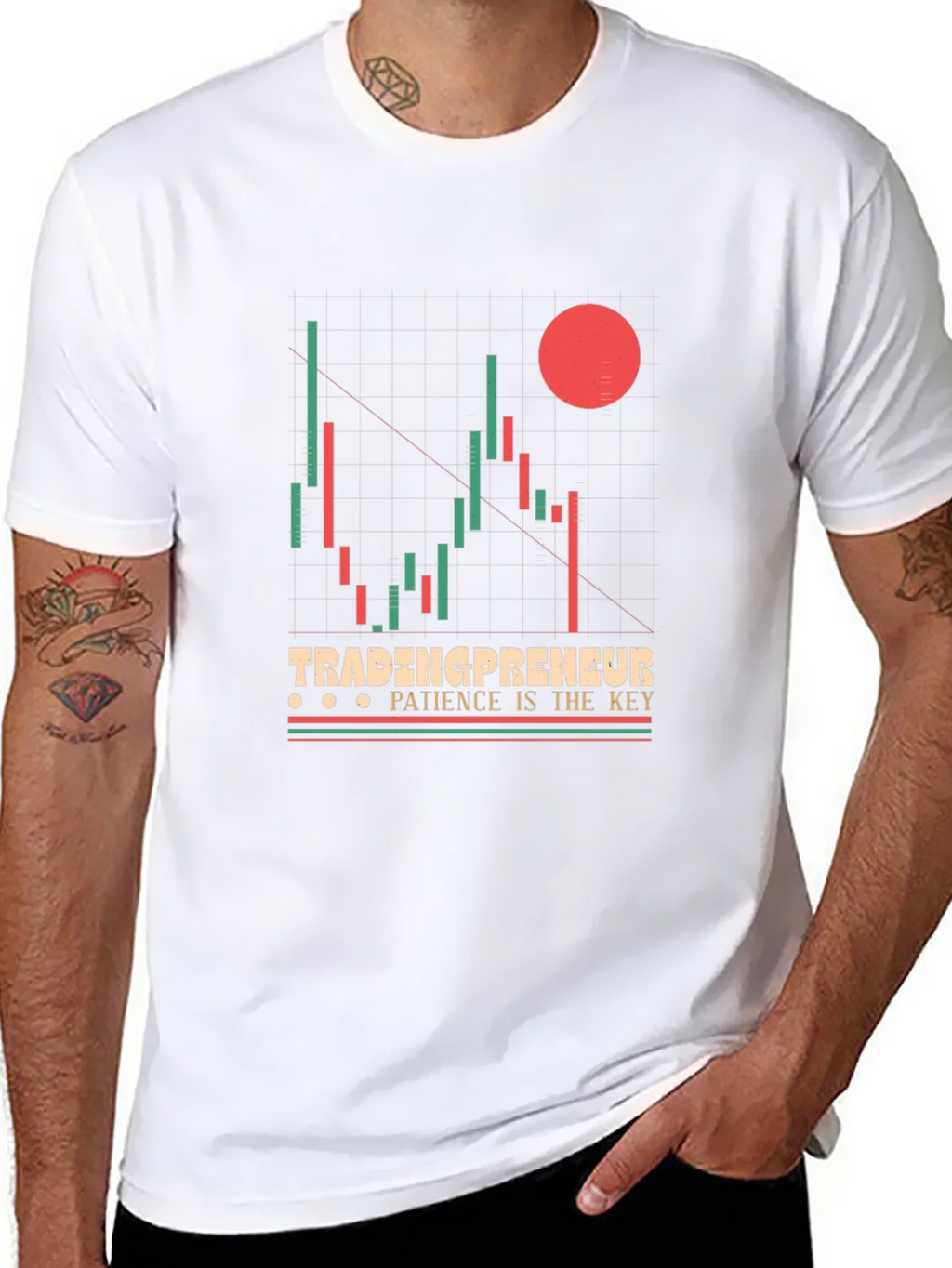 Tradingpreneur Patience is Key Graphic Tee product image 7