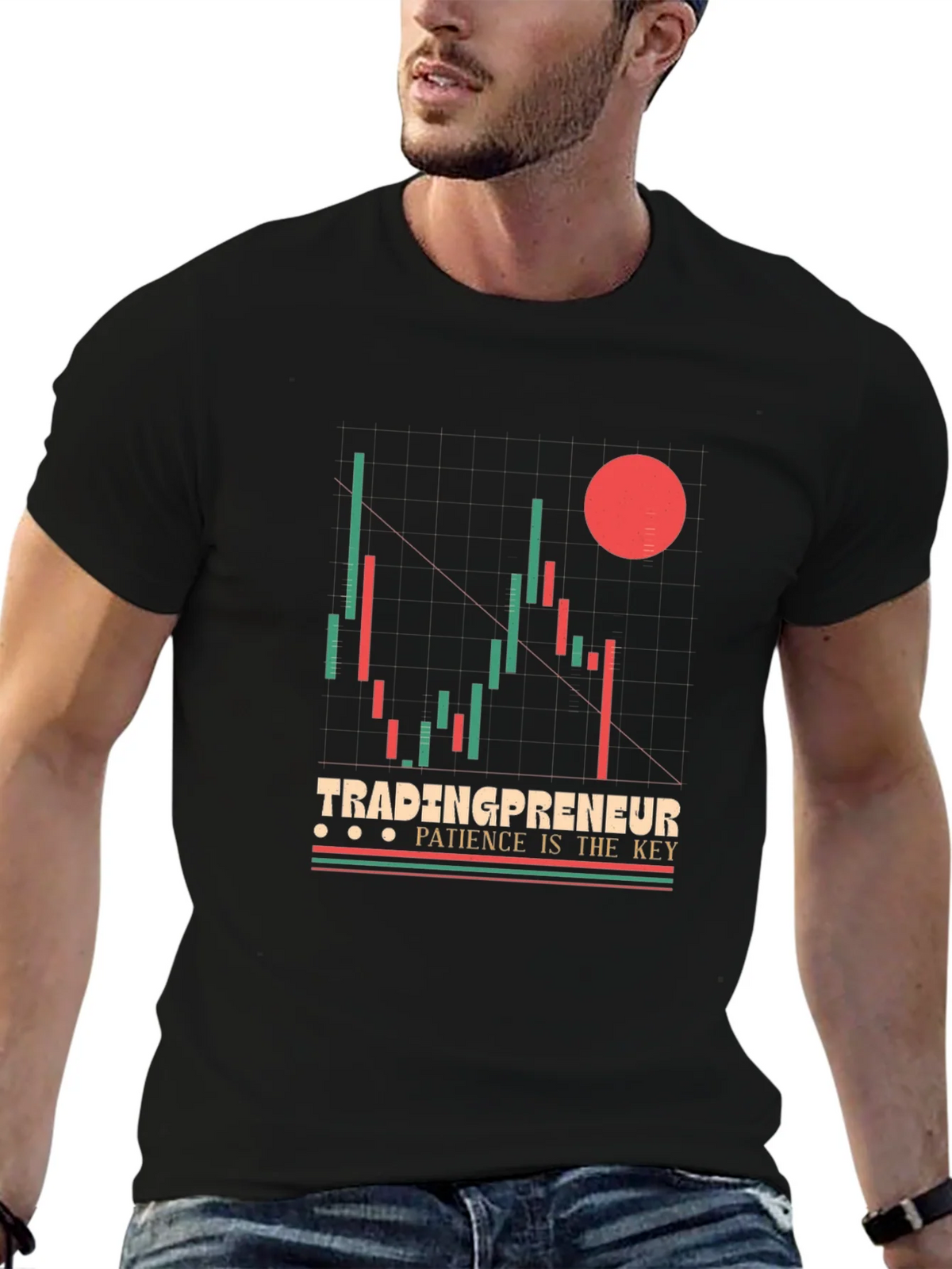 Tradingpreneur Patience is Key Graphic Tee product image 6