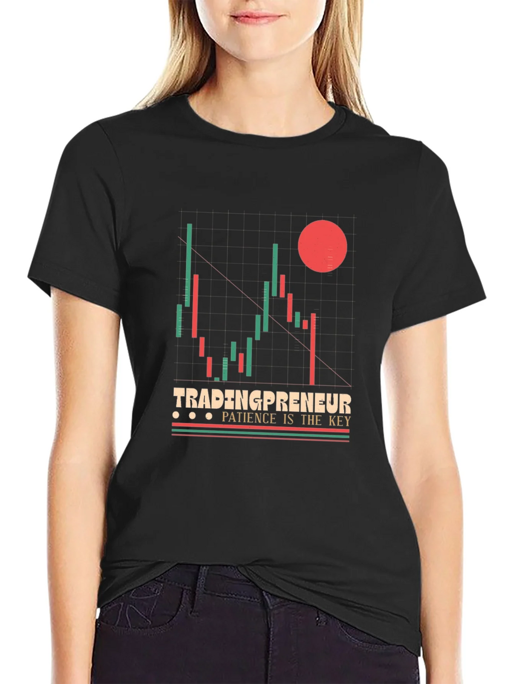 Tradingpreneur Patience is Key Graphic Tee product image 2