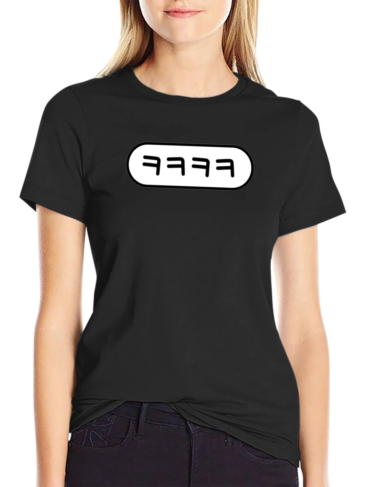 Trendy kkkk Graphic Tee - Black Cotton T-Shirt product image 2