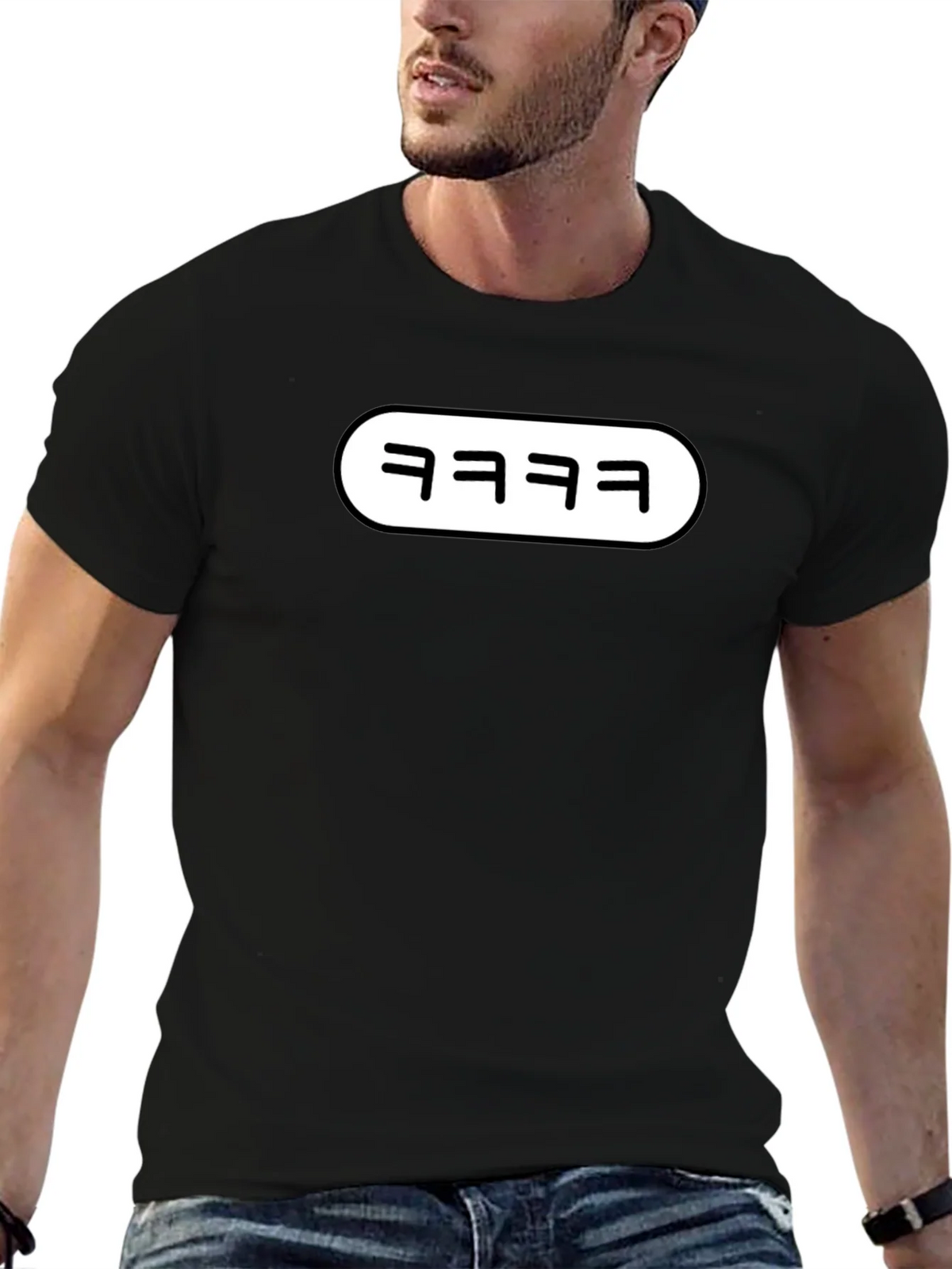 Trendy kkkk Graphic Tee - Black Cotton T-Shirt product image 4