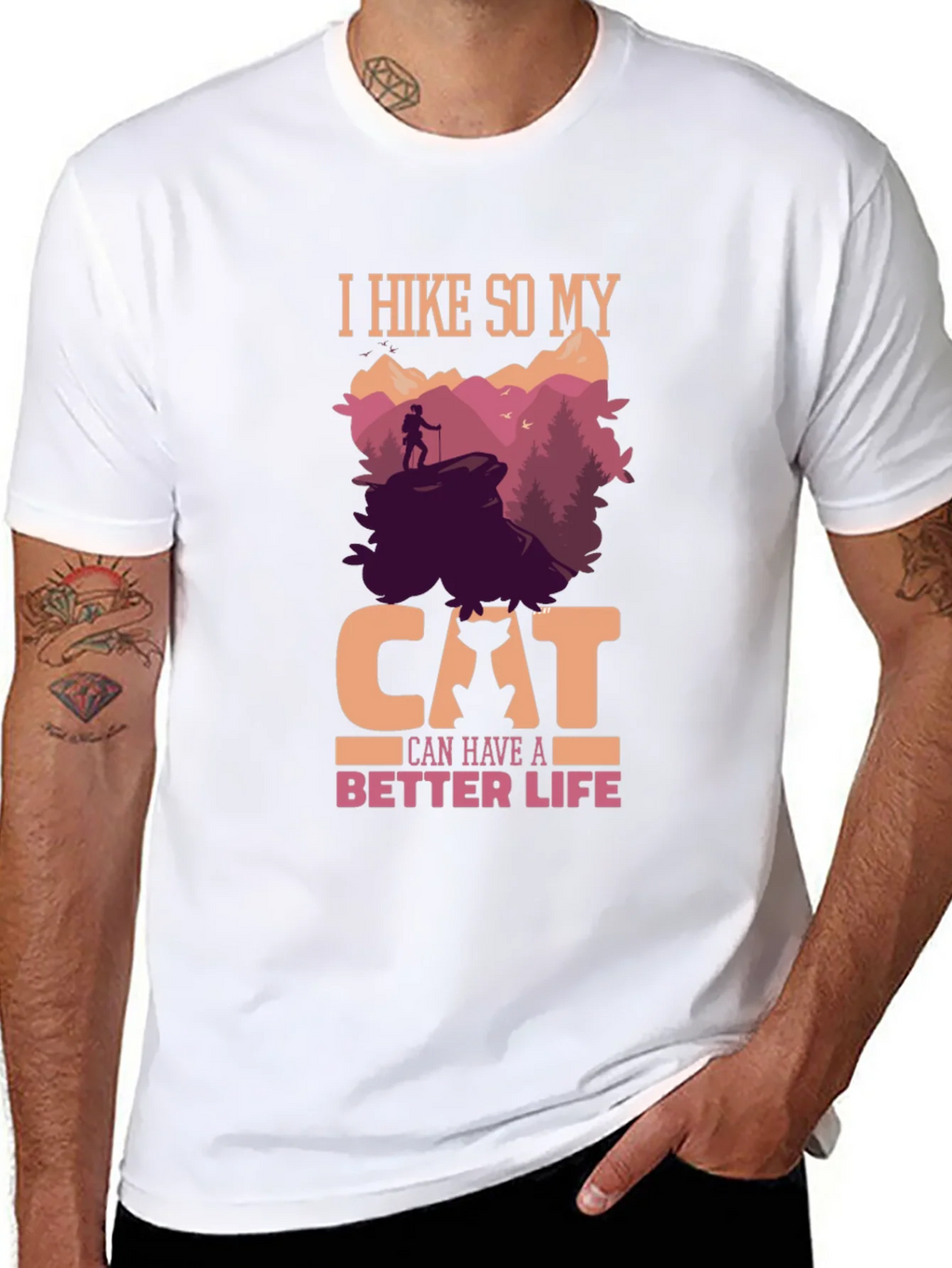 Hiking Cat Lover T-Shirt - Better Life Design product image 6
