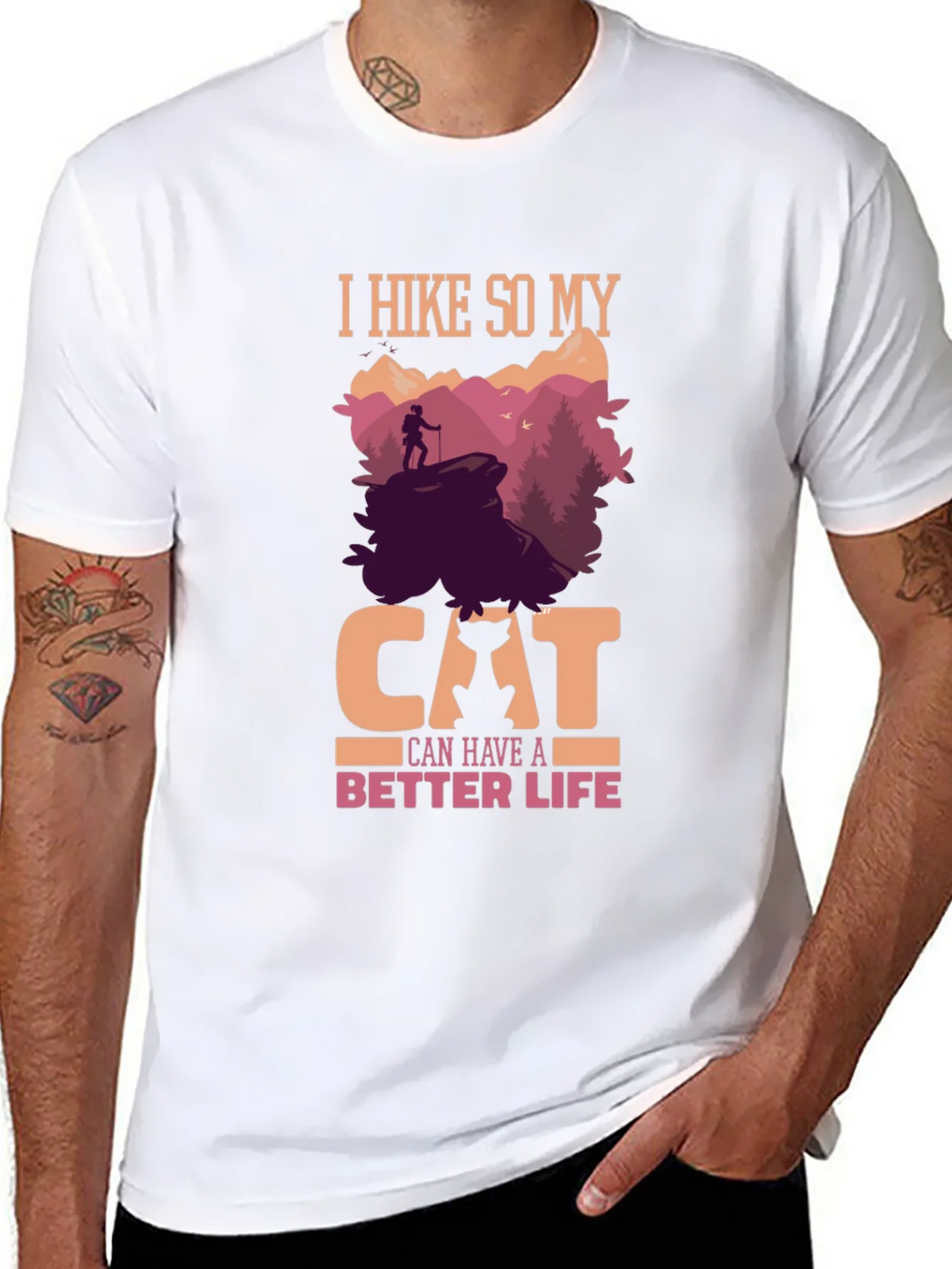 Hiking Cat Lover T-Shirt - Better Life Design product image 6