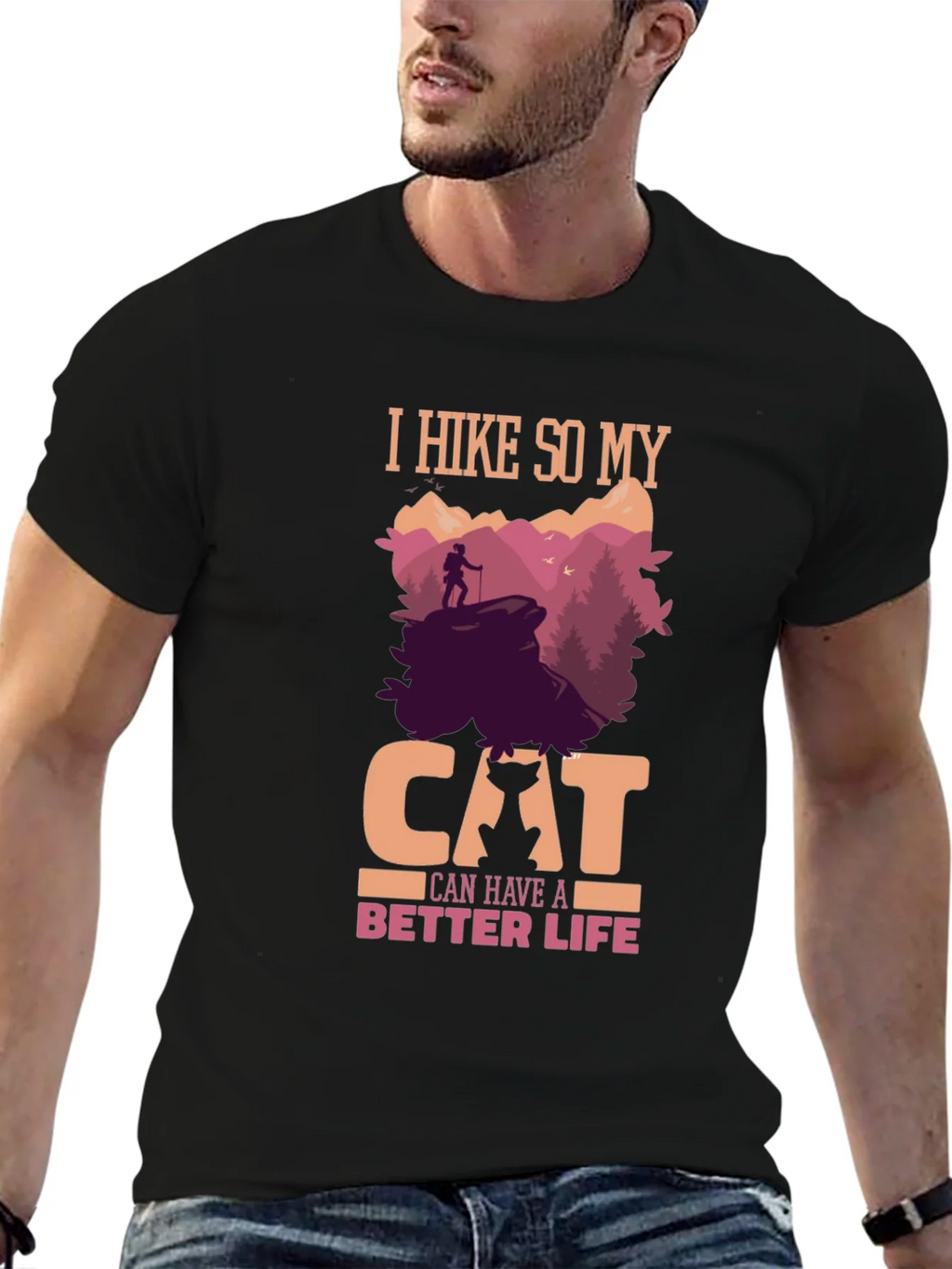 Hiking Cat Lover T-Shirt - Better Life Design product image 5