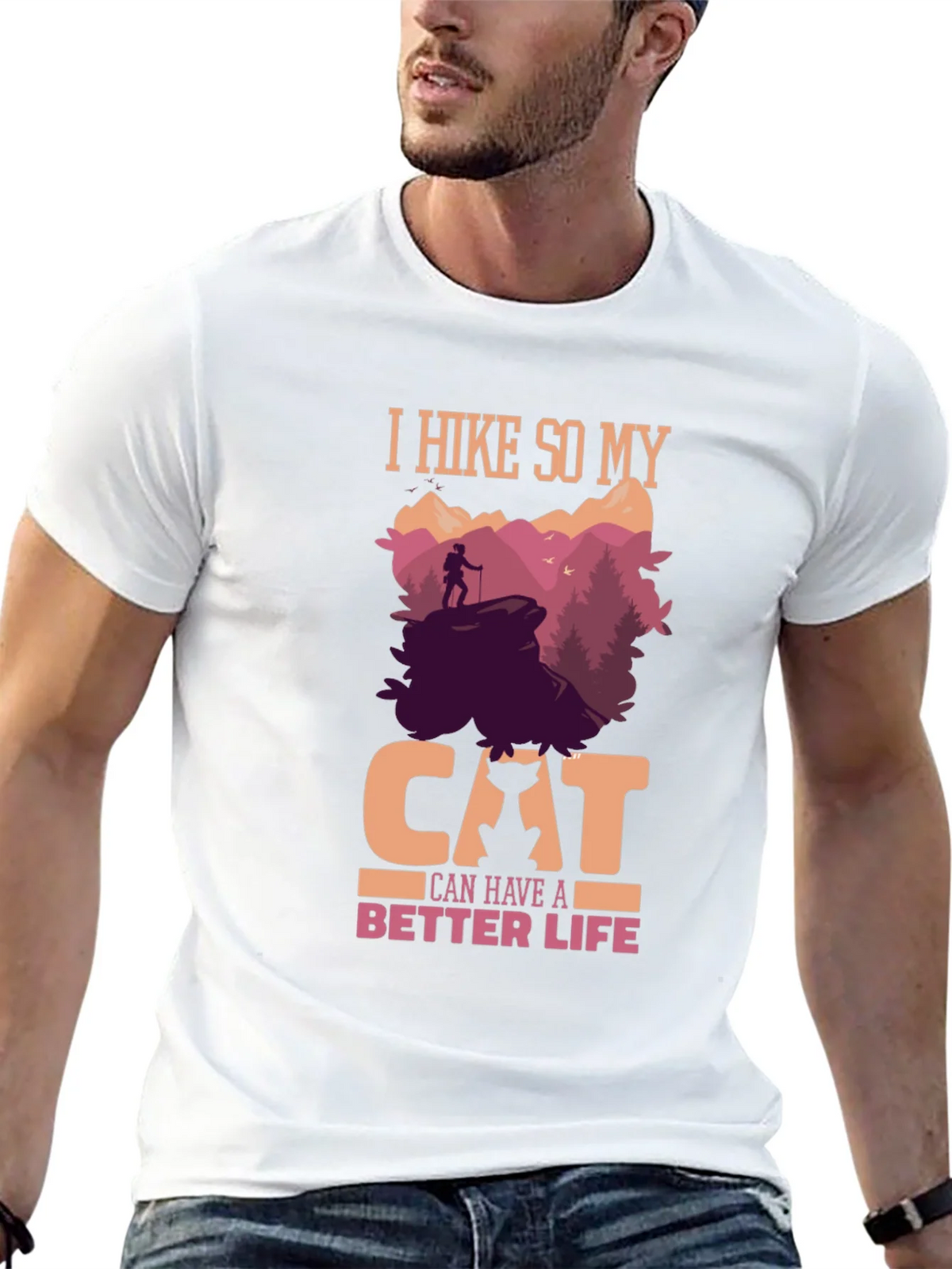 Hiking Cat Lover T-Shirt - Better Life Design product image 9