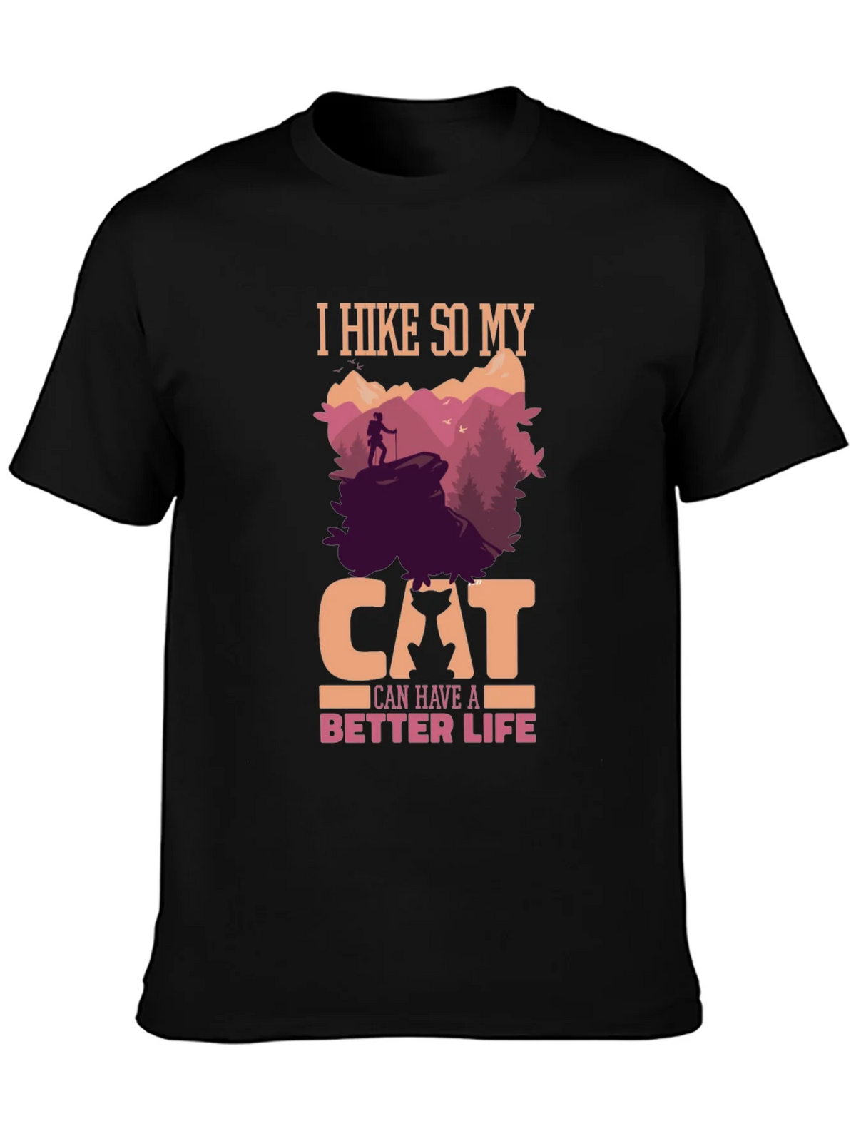 Hiking Cat Lover T-Shirt - Better Life Design product image 2