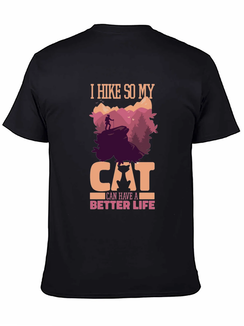 Hiking Cat Lover T-Shirt - Better Life Design product image 3