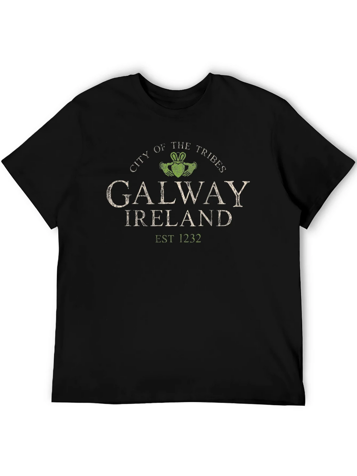 Galway Ireland City of the Tribes Black T-Shirt product image 5