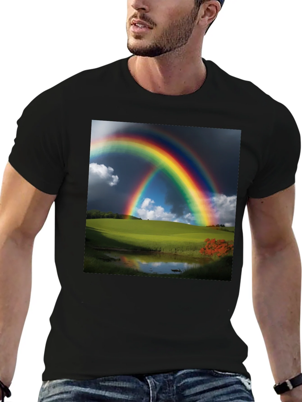 Rainbow Landscape Graphic Tee product image 6