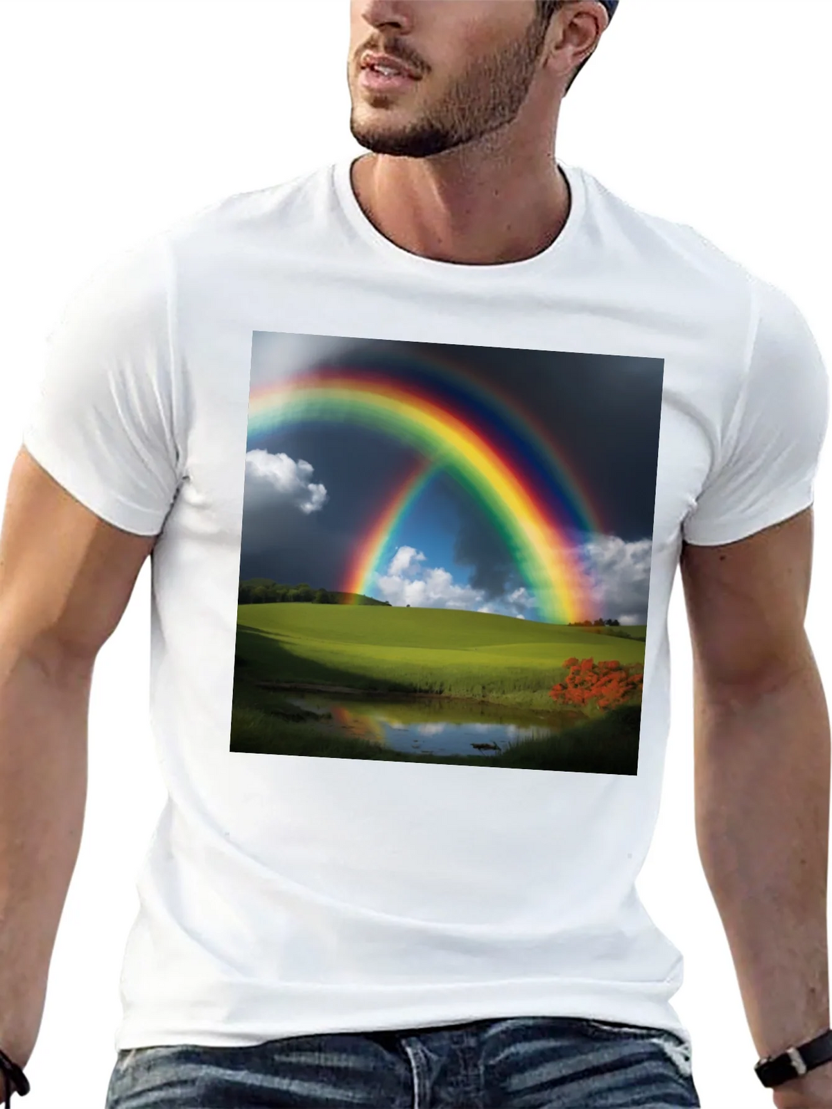 Rainbow Landscape Graphic Tee product image 12