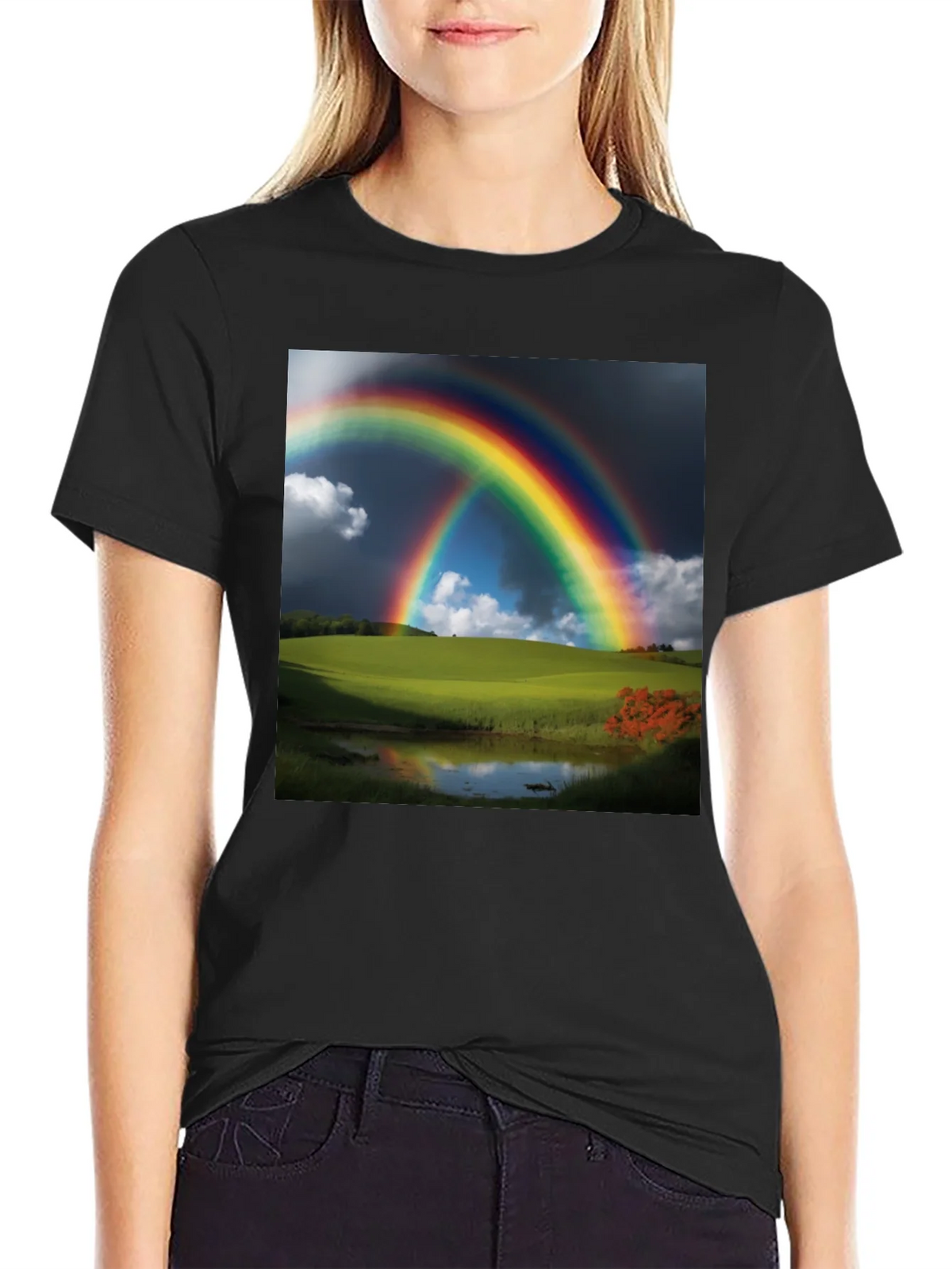 Rainbow Landscape Graphic Tee product image 2