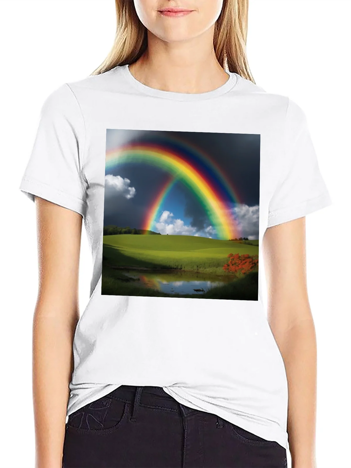 Rainbow Landscape Graphic Tee product image 8