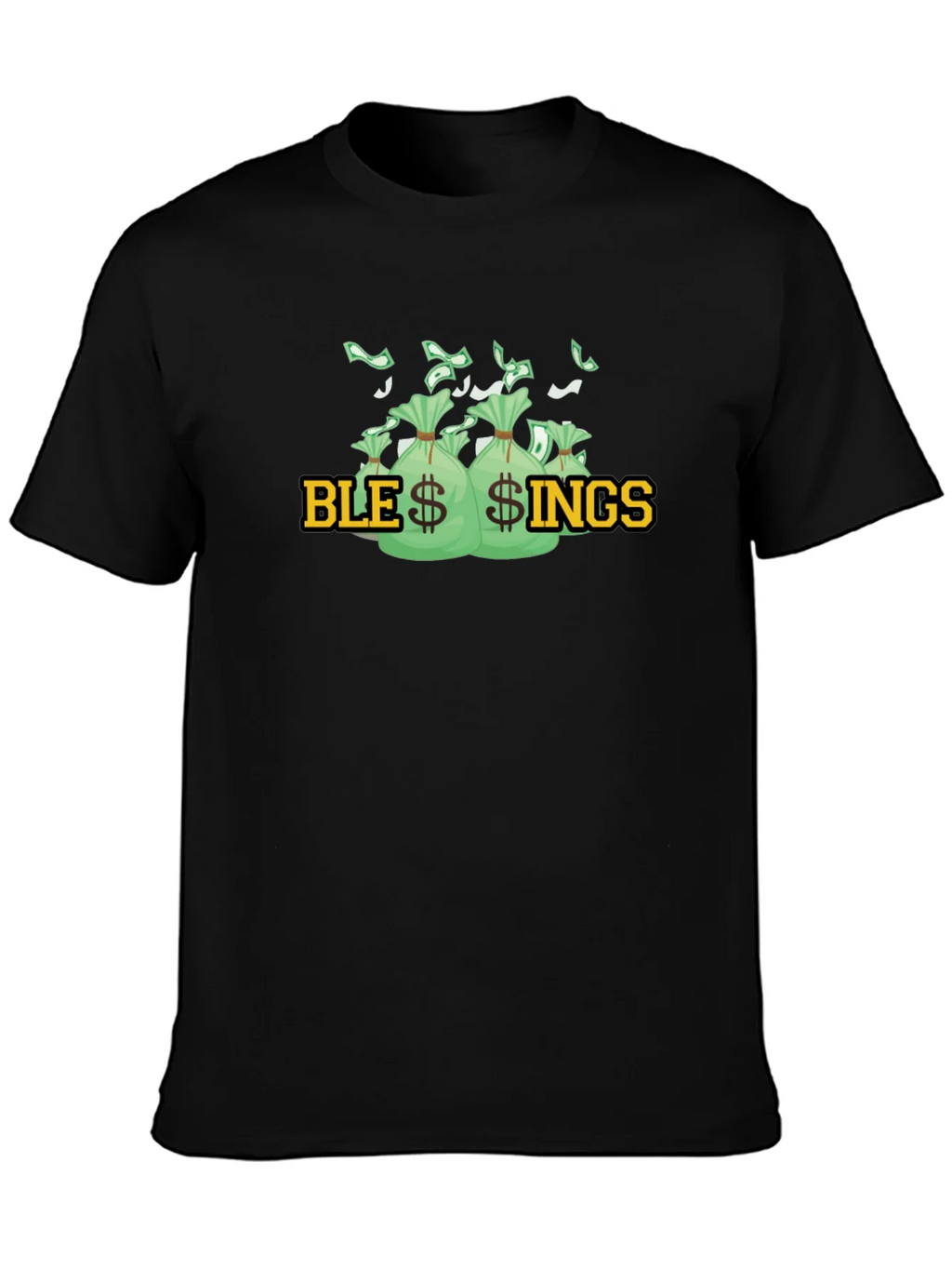 Blessings Graphic T-Shirt - Money Bags Design product image 3