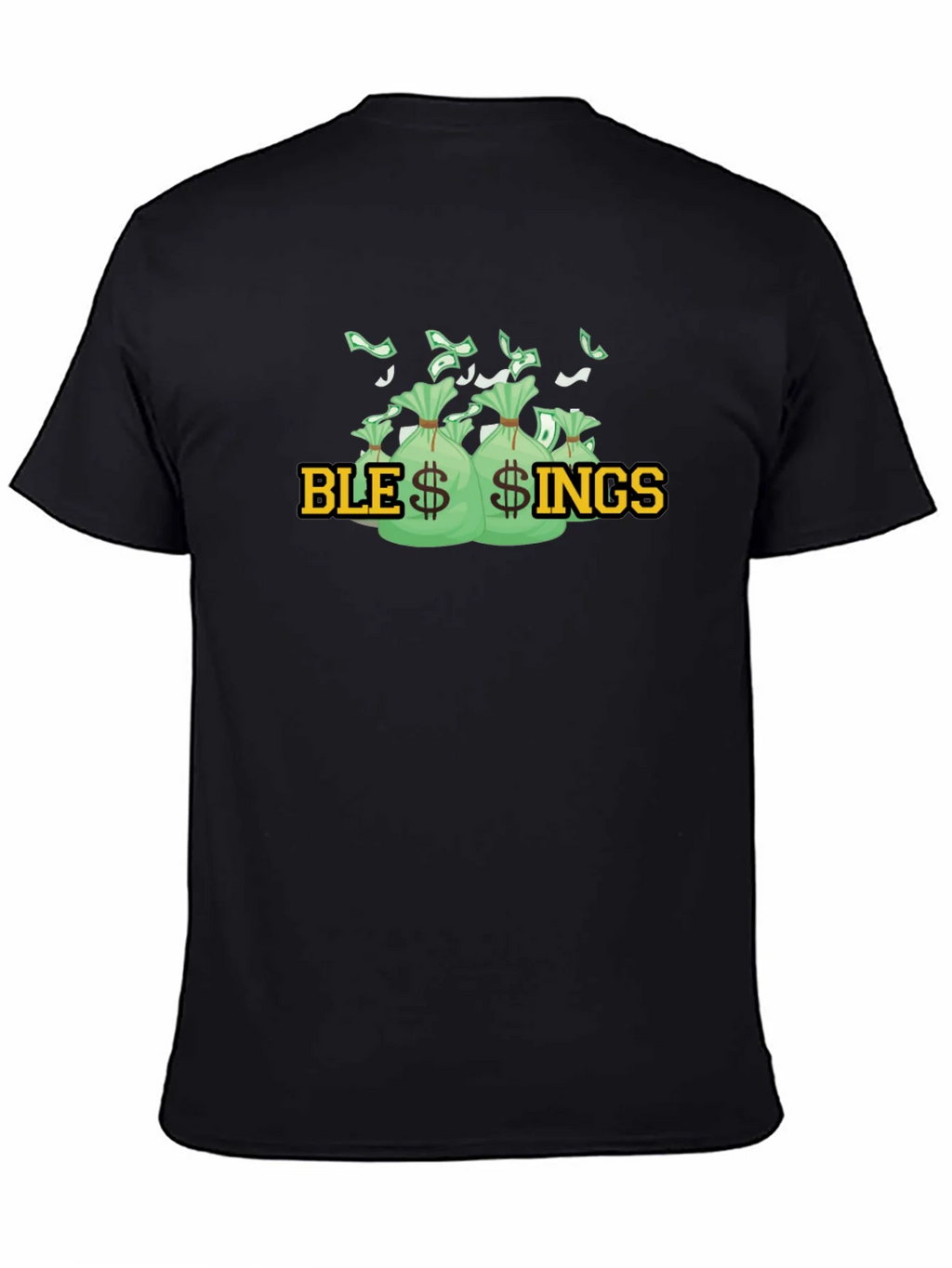 Blessings Graphic T-Shirt - Money Bags Design product image 4