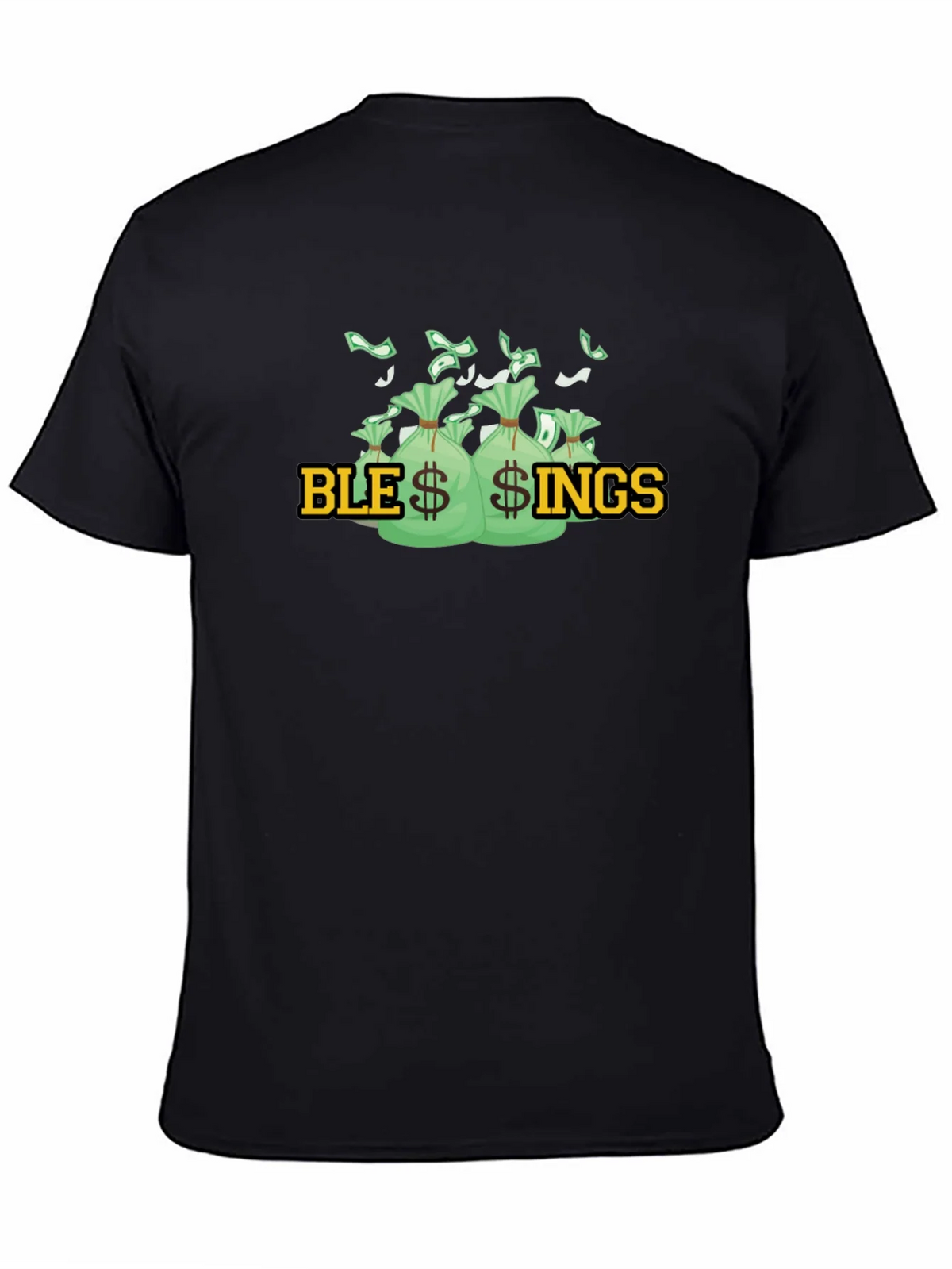 Blessings Graphic T-Shirt - Money Bags Design product image 4
