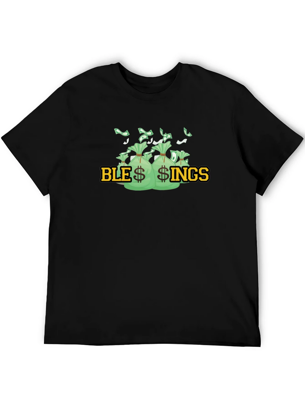 Blessings Graphic T-Shirt - Money Bags Design product image 5